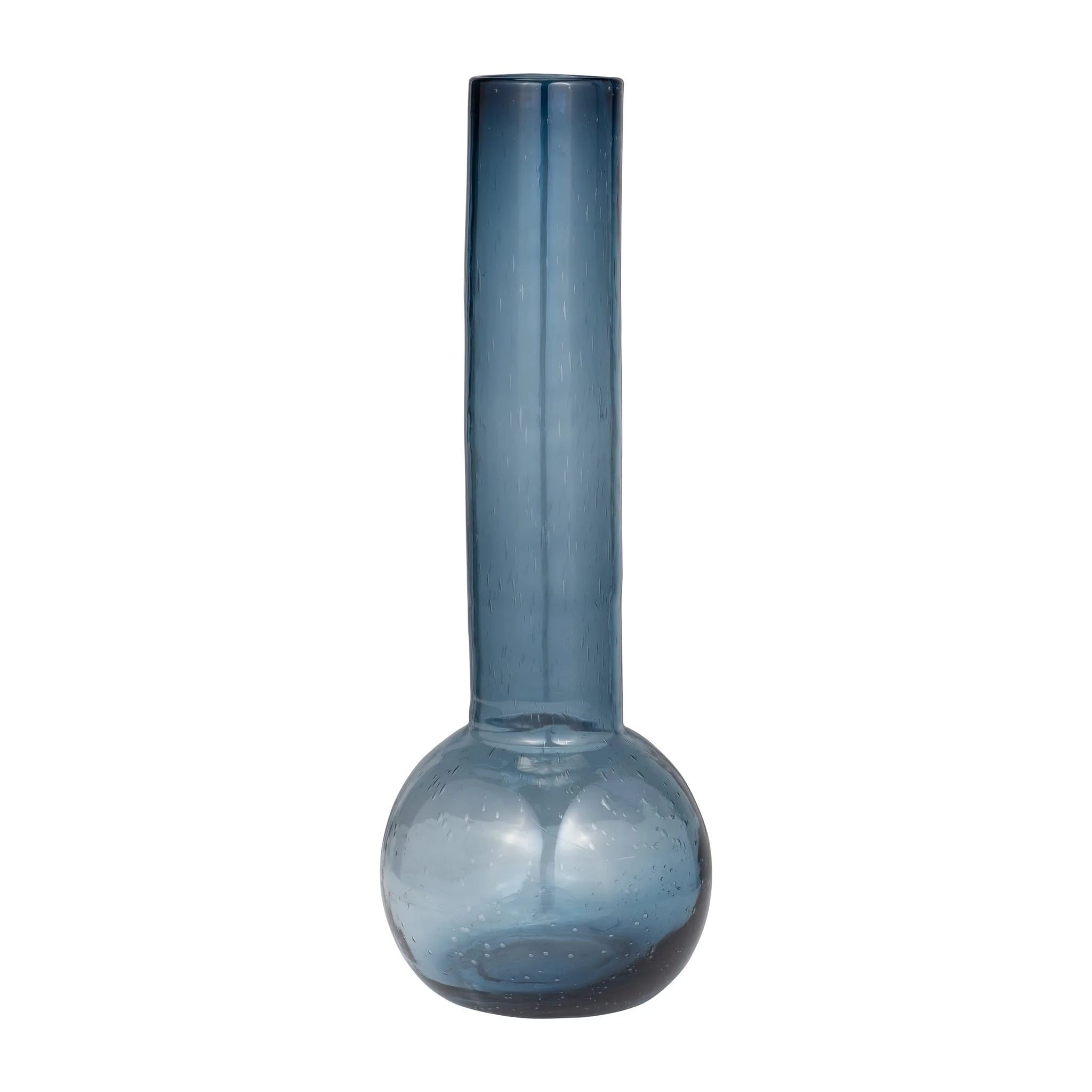 Glass, 20" Vase Blue - Image 2