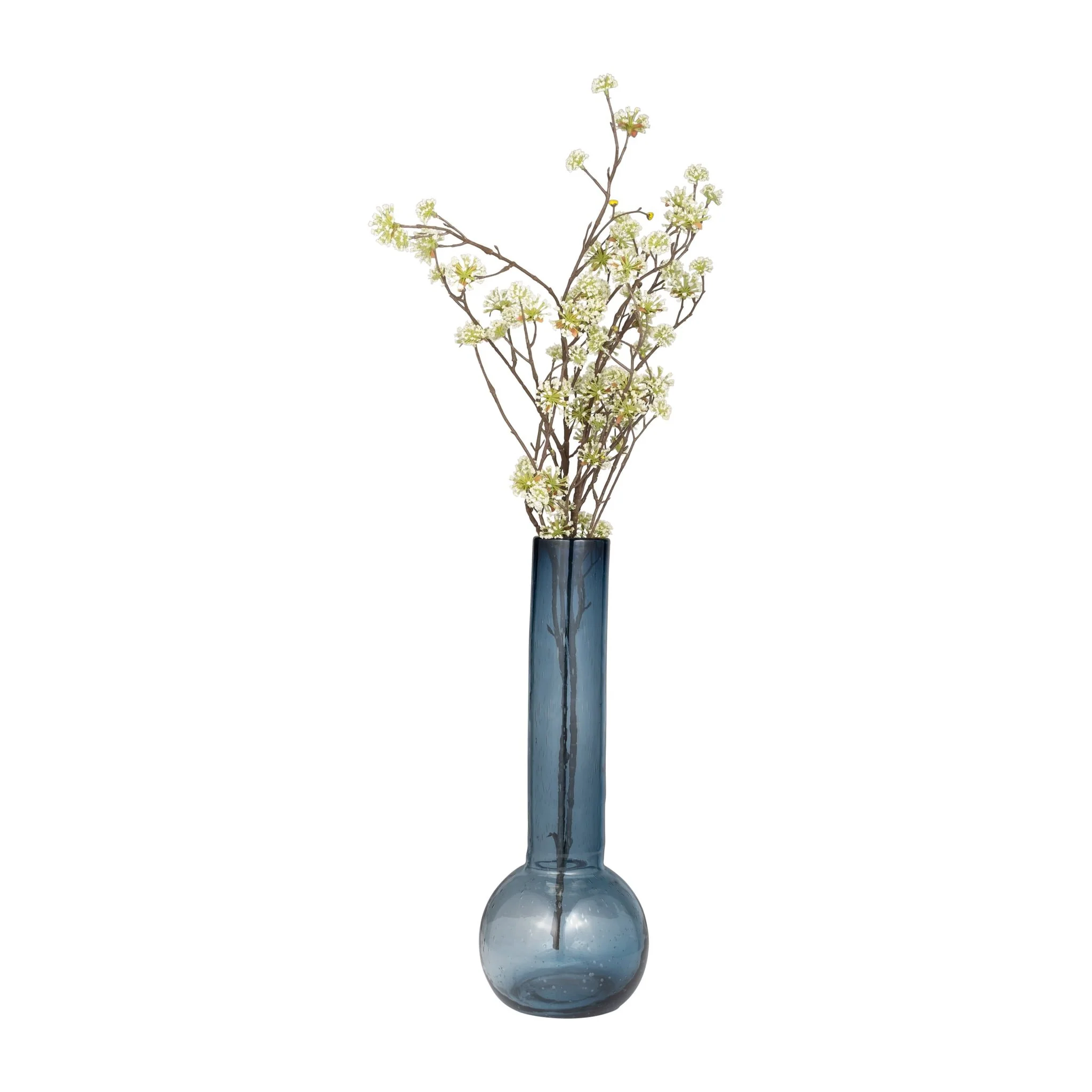 Glass, 20" Vase Blue - Image 3
