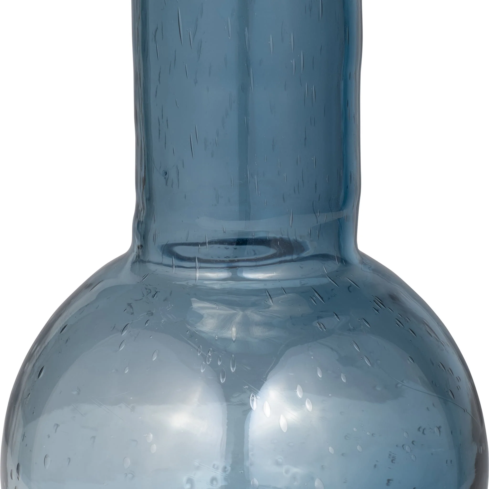 Glass, 20" Vase Blue - Image 4