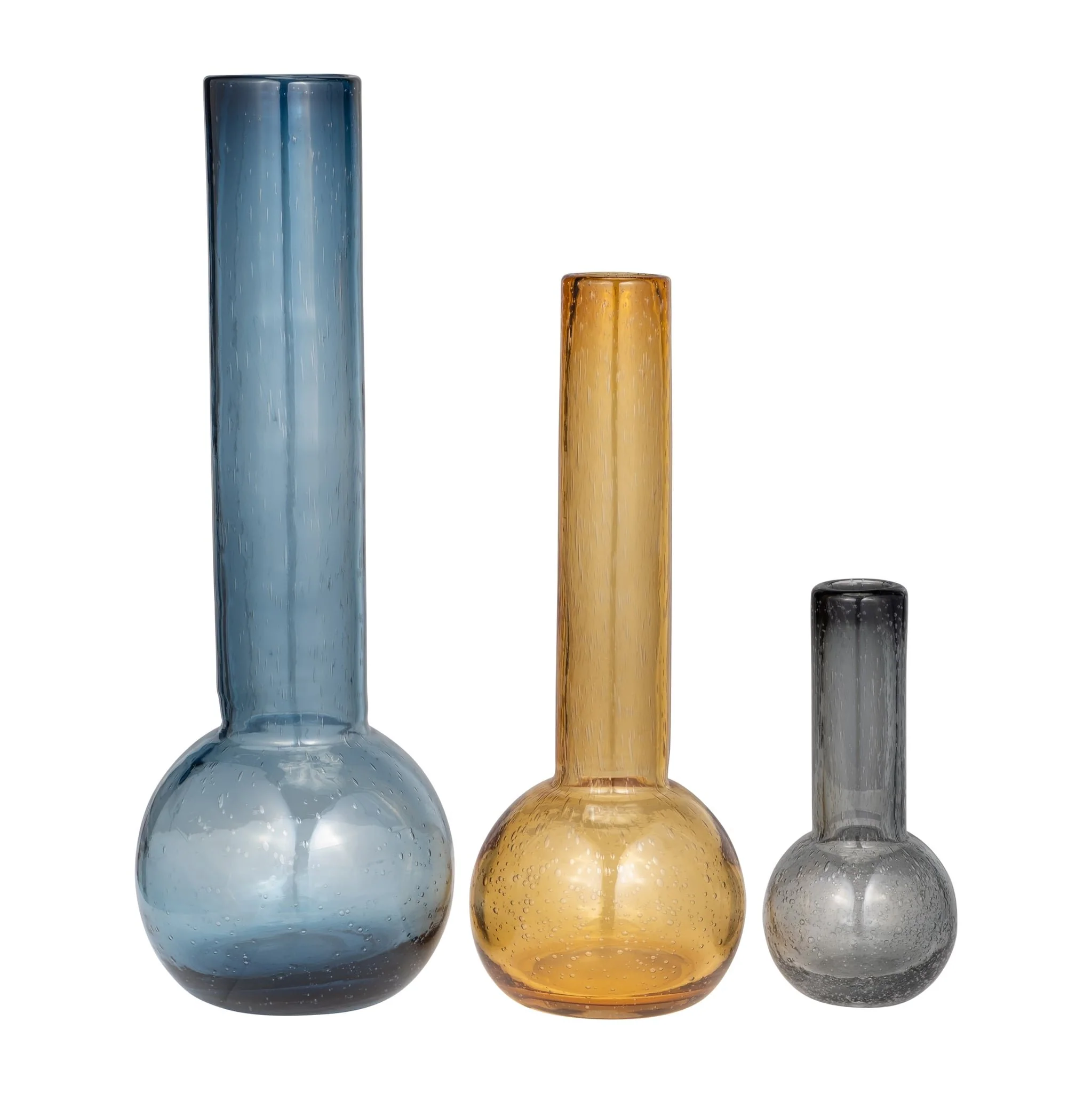 Glass, 20" Vase Blue - Image 8
