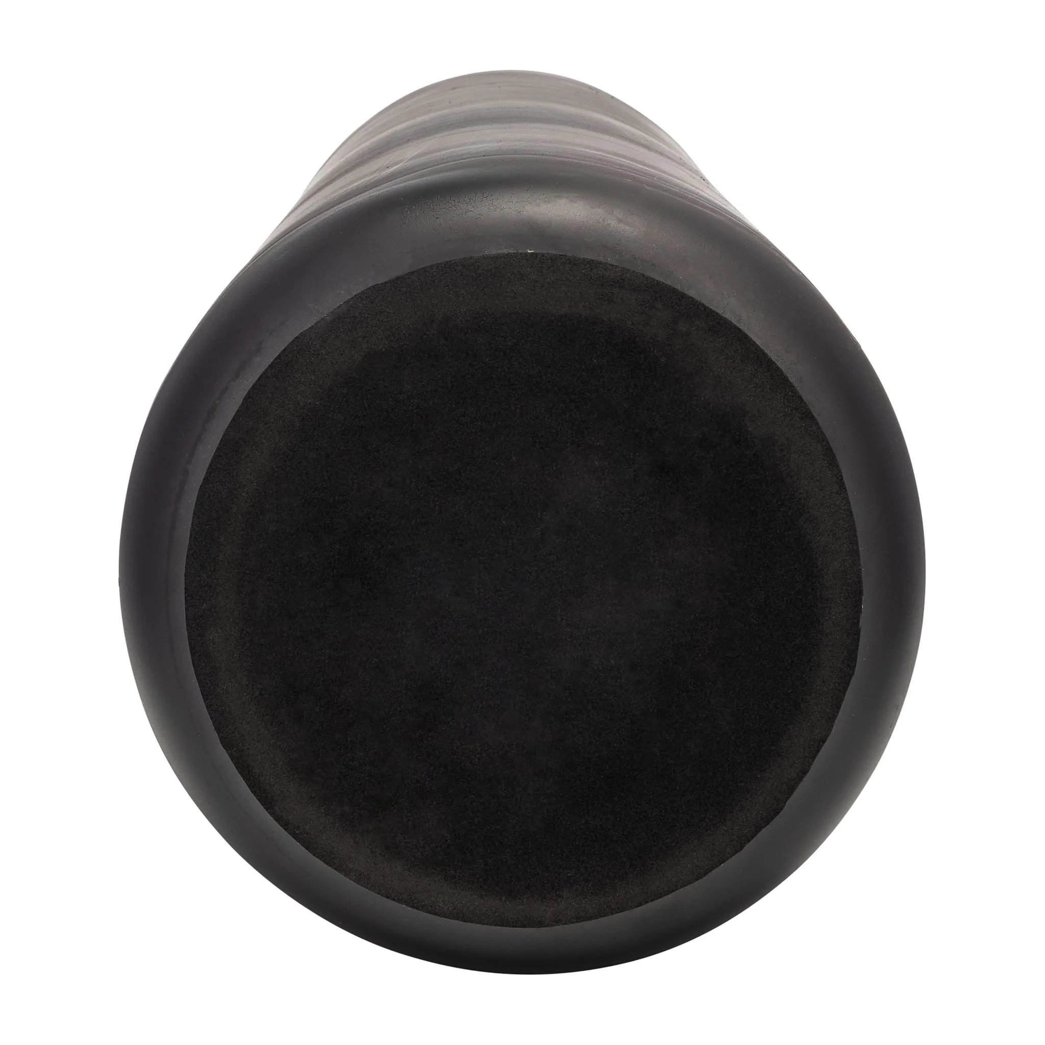 Glass,21"h Vase W/ring, Bronze - Image 5