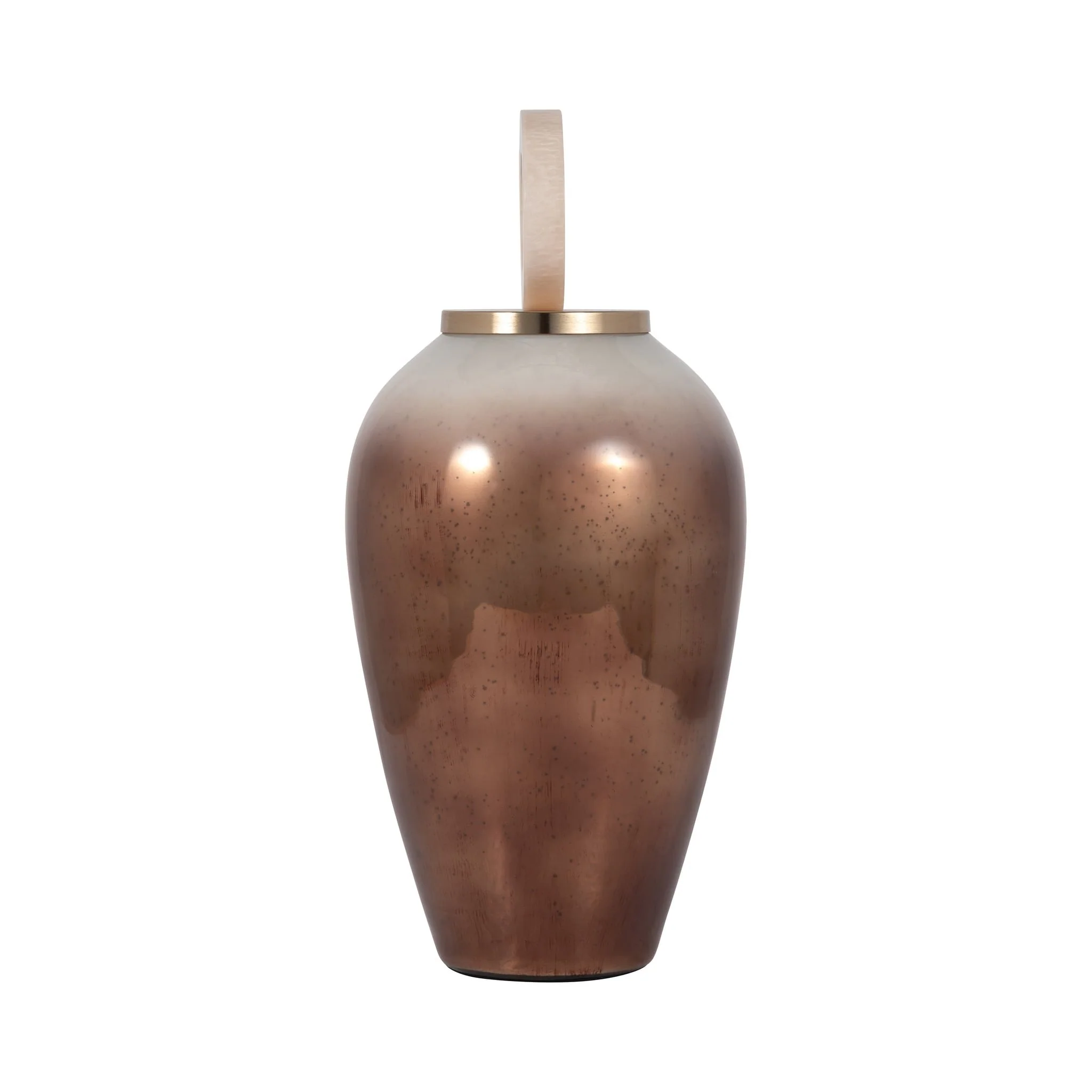 Glass, 22" Vase Round Resin Topper, Copper - Image 3
