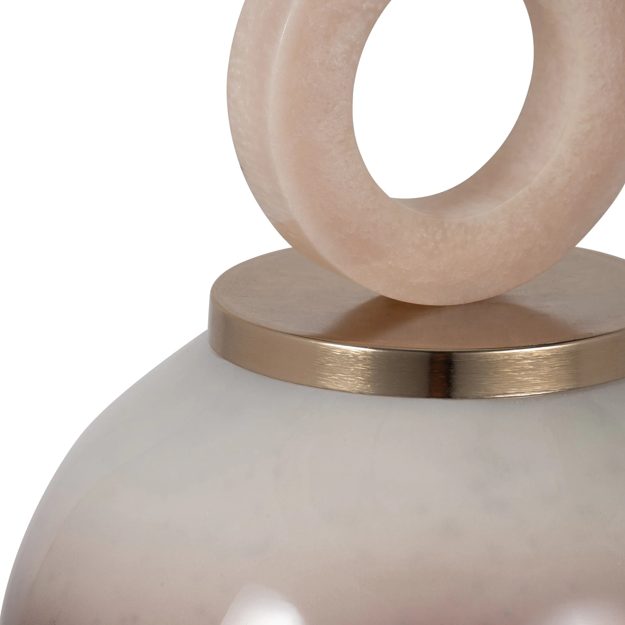 Glass, 22" Vase Round Resin Topper, Copper - Image 4