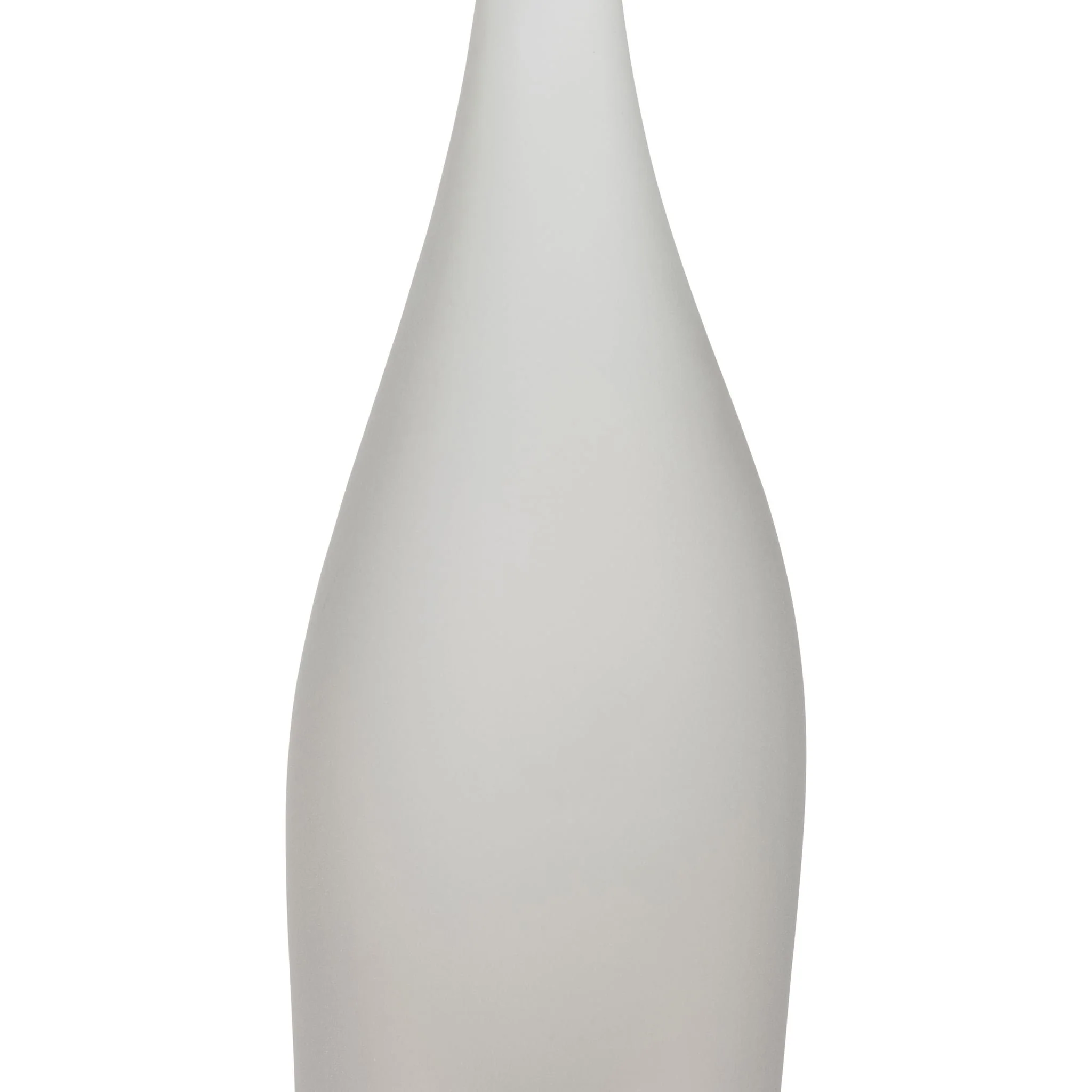 Glass 24" Long Neck Glass Decor, Frosted White - Image 3