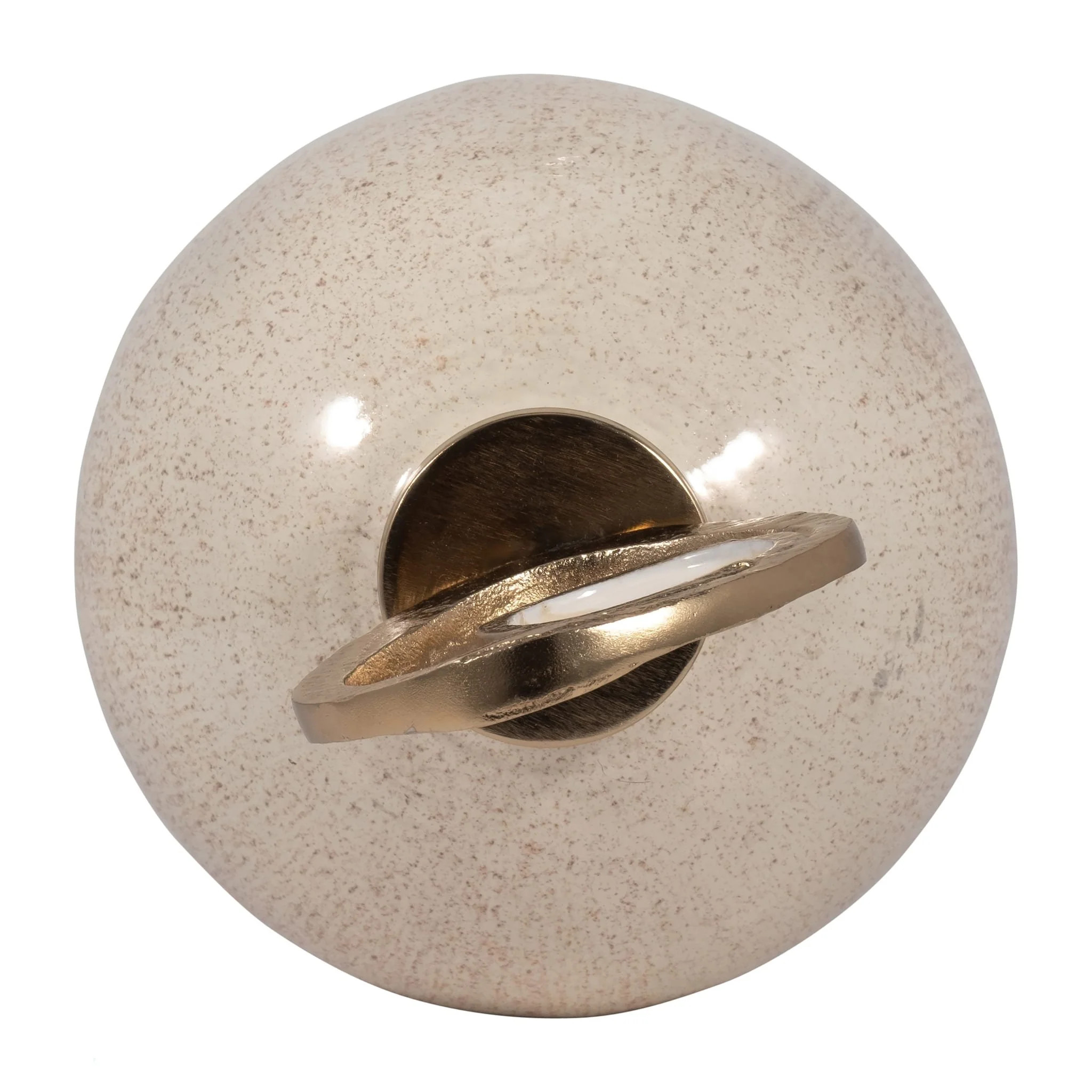 Glass, 27" Vase Metal Swirl Topper, 2-tone Bronze - Image 6