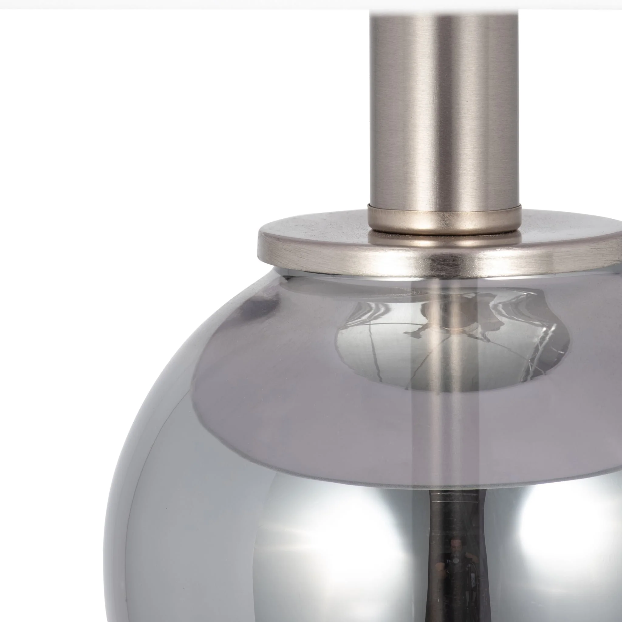 Glass 28" Orbs Table Lamp, Smoke - Image 4