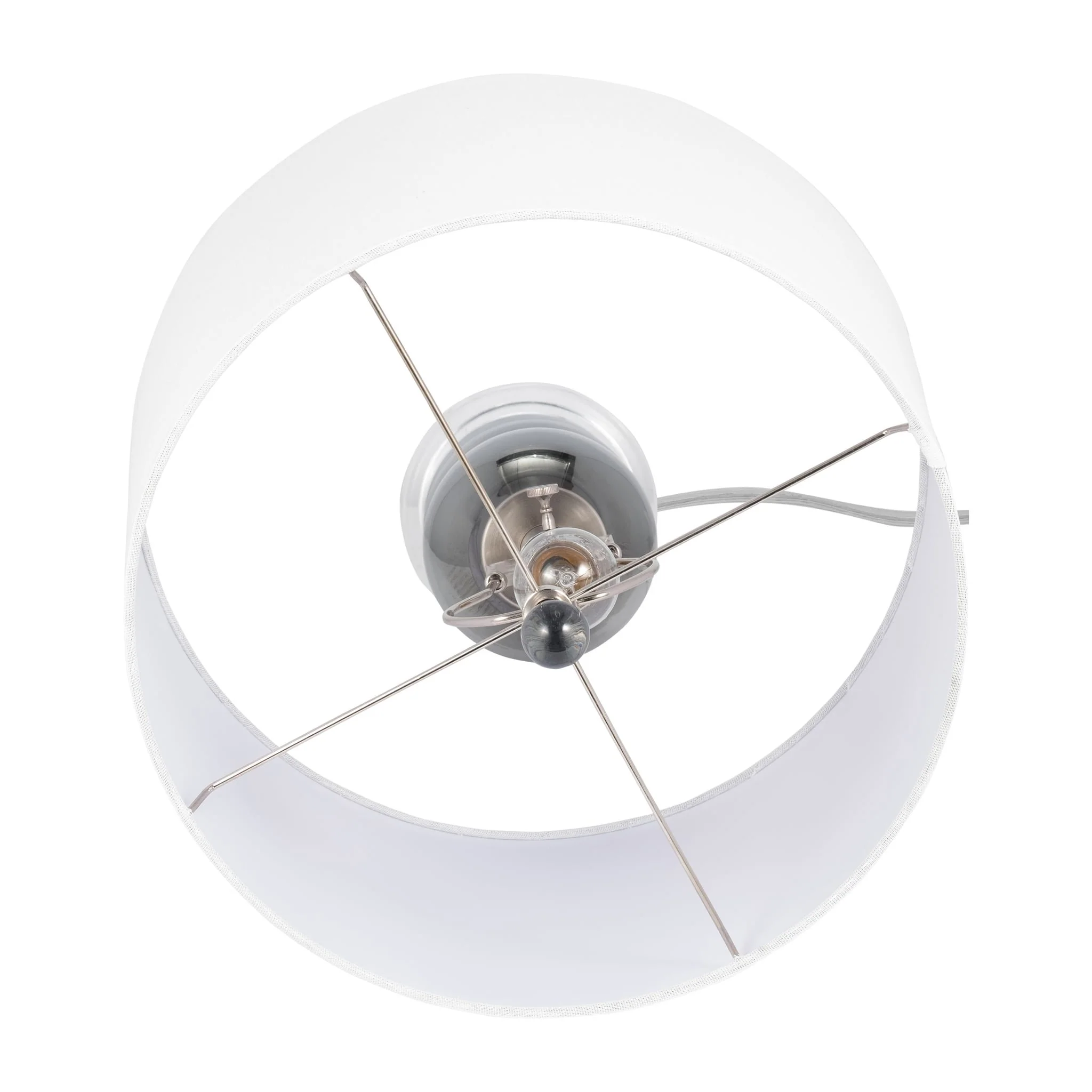 Glass 28" Orbs Table Lamp, Smoke - Image 5