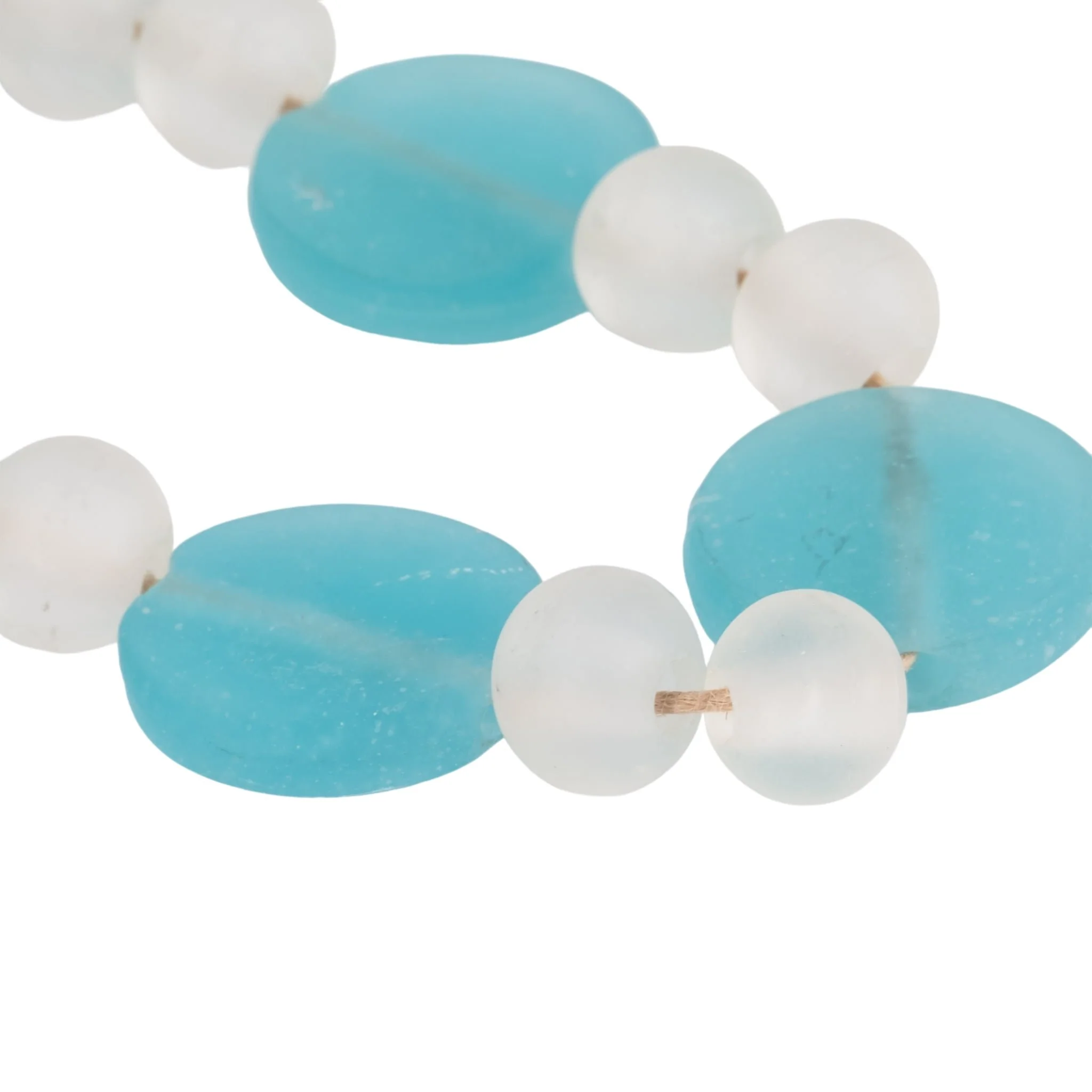 Glass, 30" Beaded Circles Garland, Multi - Image 4