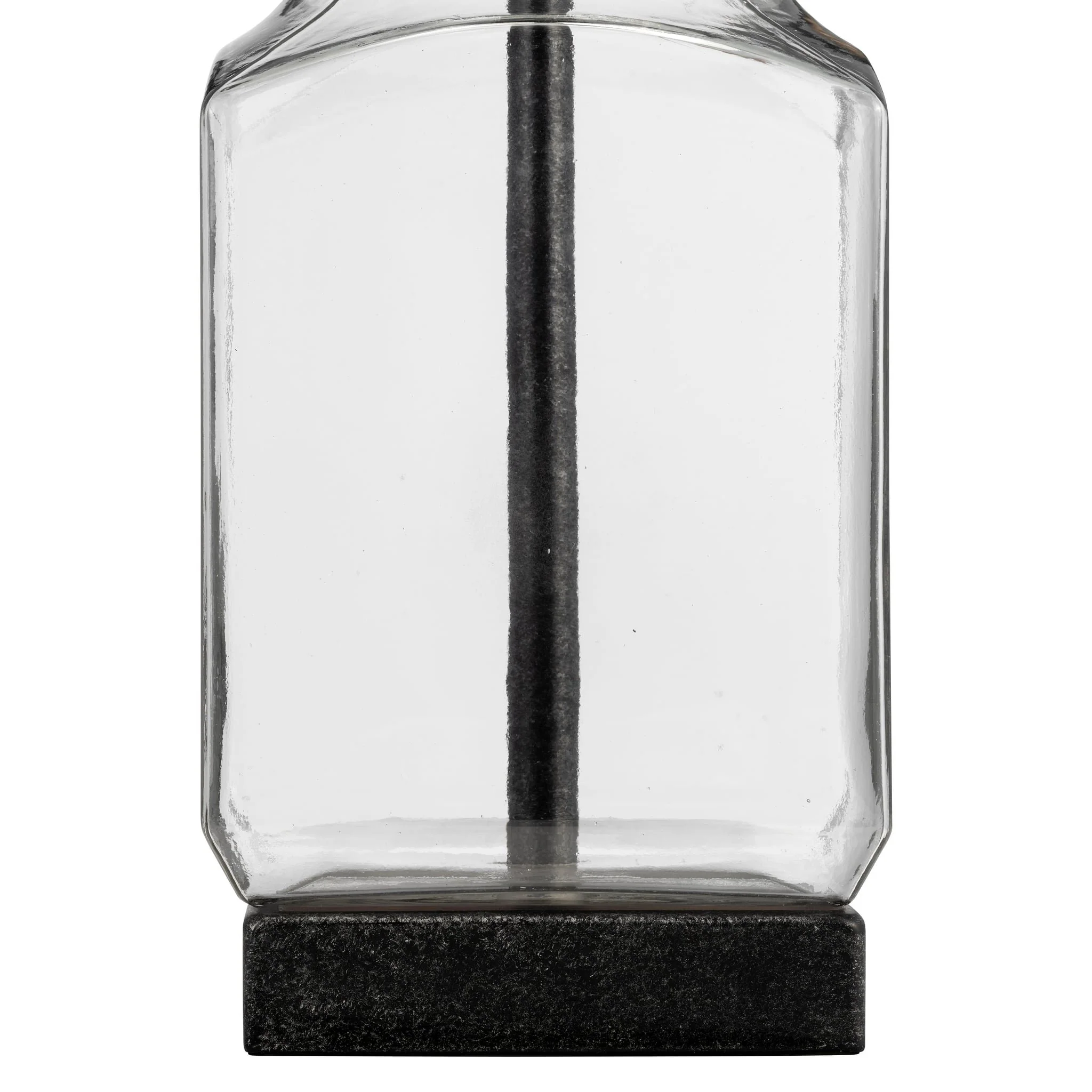 Glass, 30" Bottle Table Lamp, Clear/white - Image 7