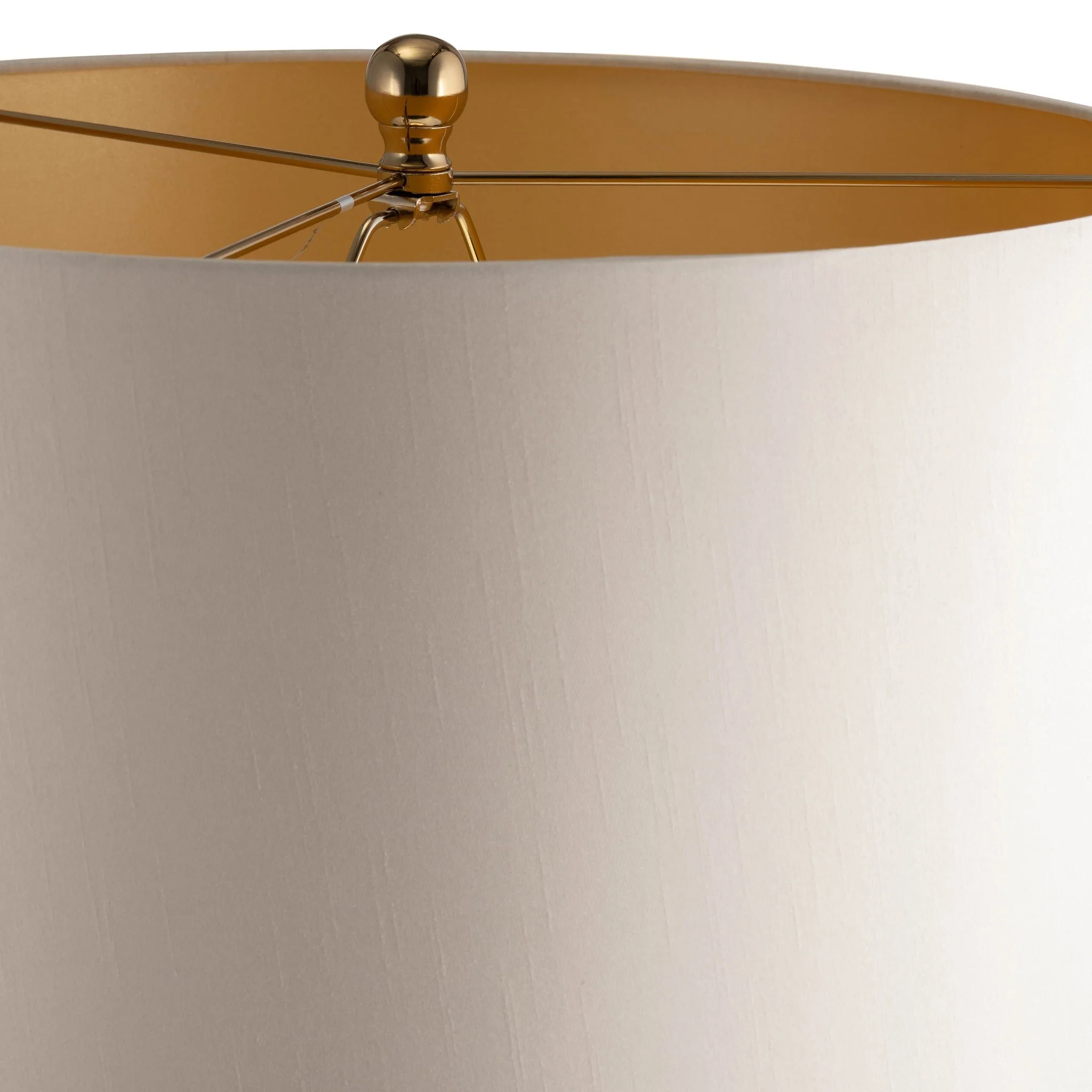 Glass, 30" Lustered Table Lamp, Gold - Image 4
