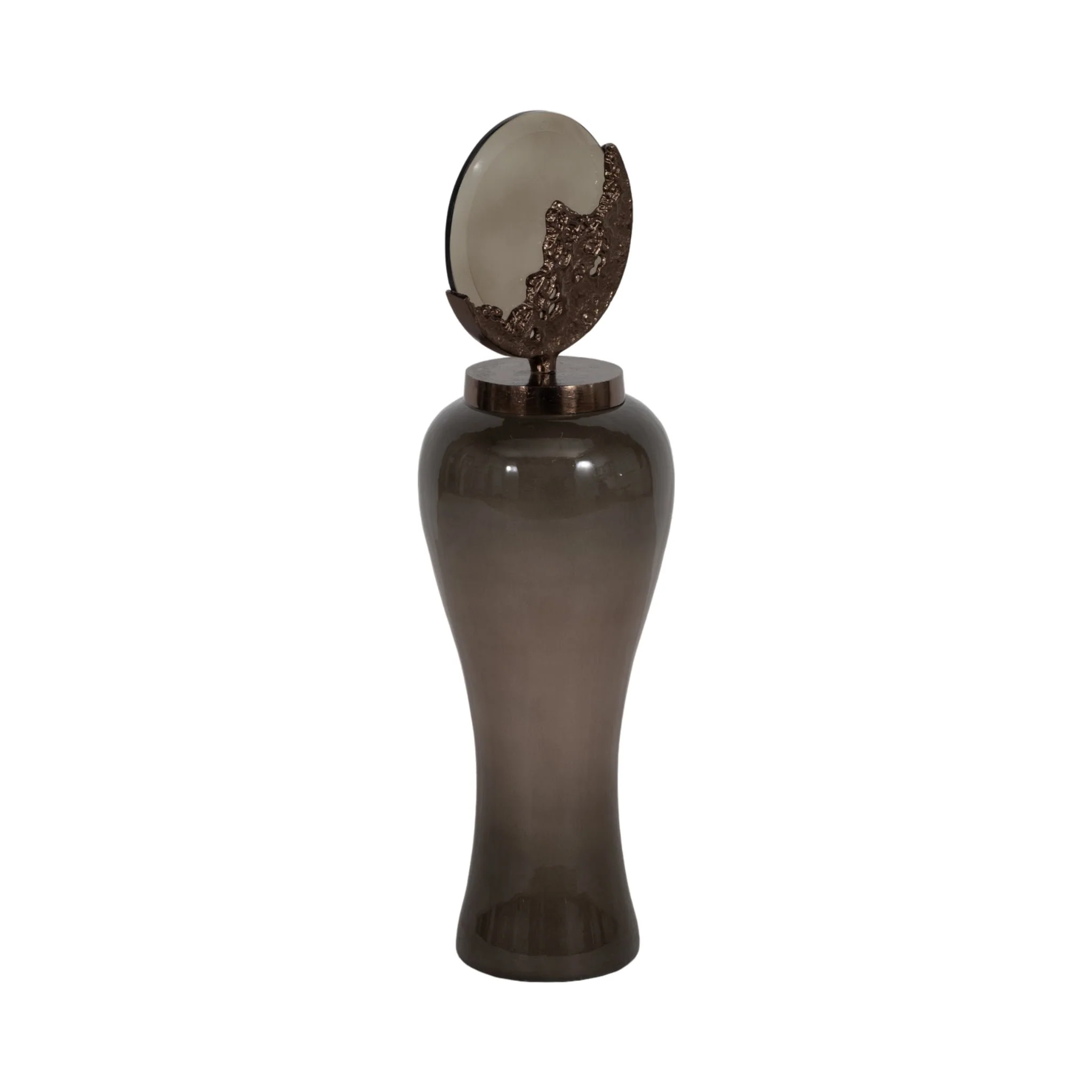 Glass, 30" Mid-century Floor Vase, Multi, Kd - Image 2