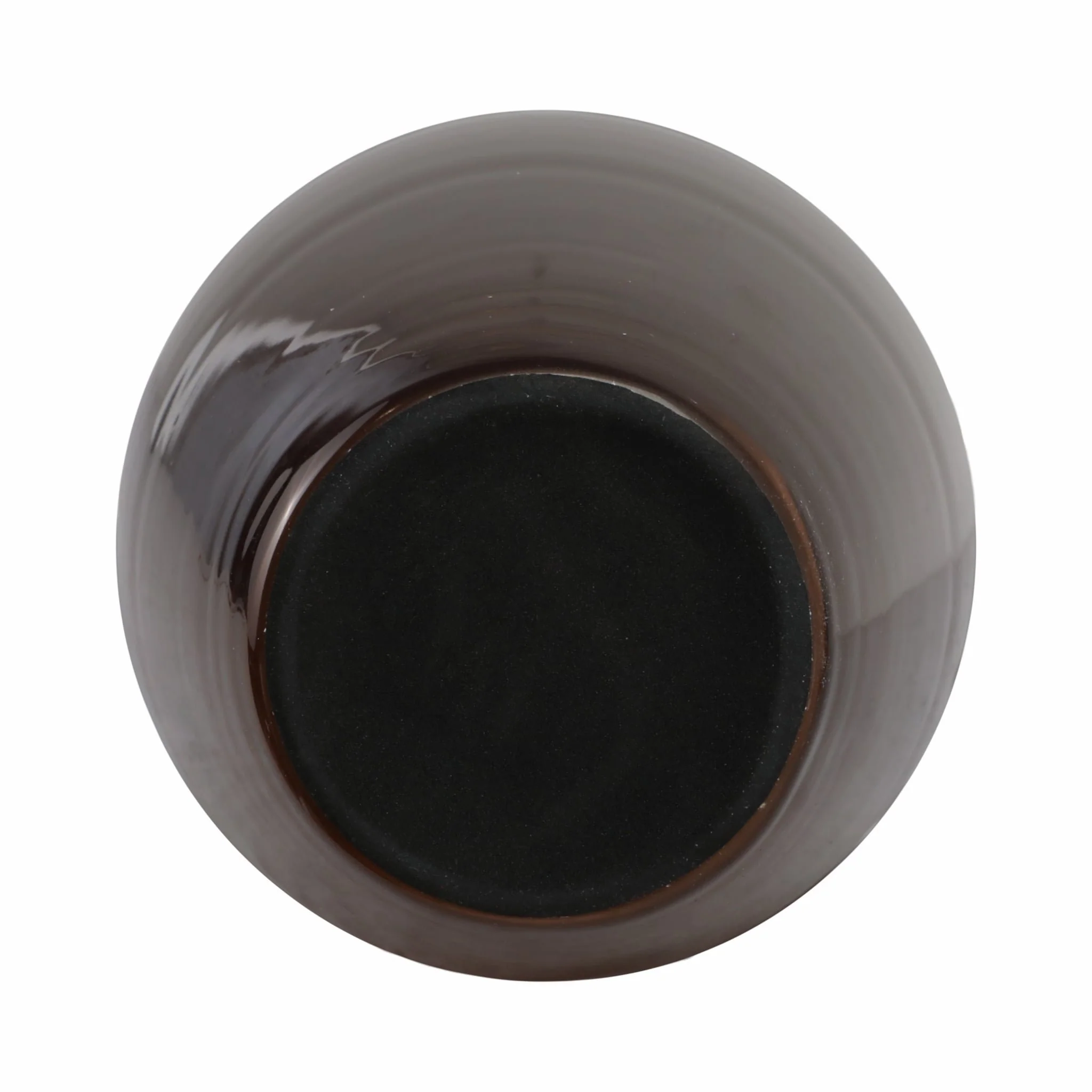 Glass, 31" Vase With Crown Top, Brown - Image 7