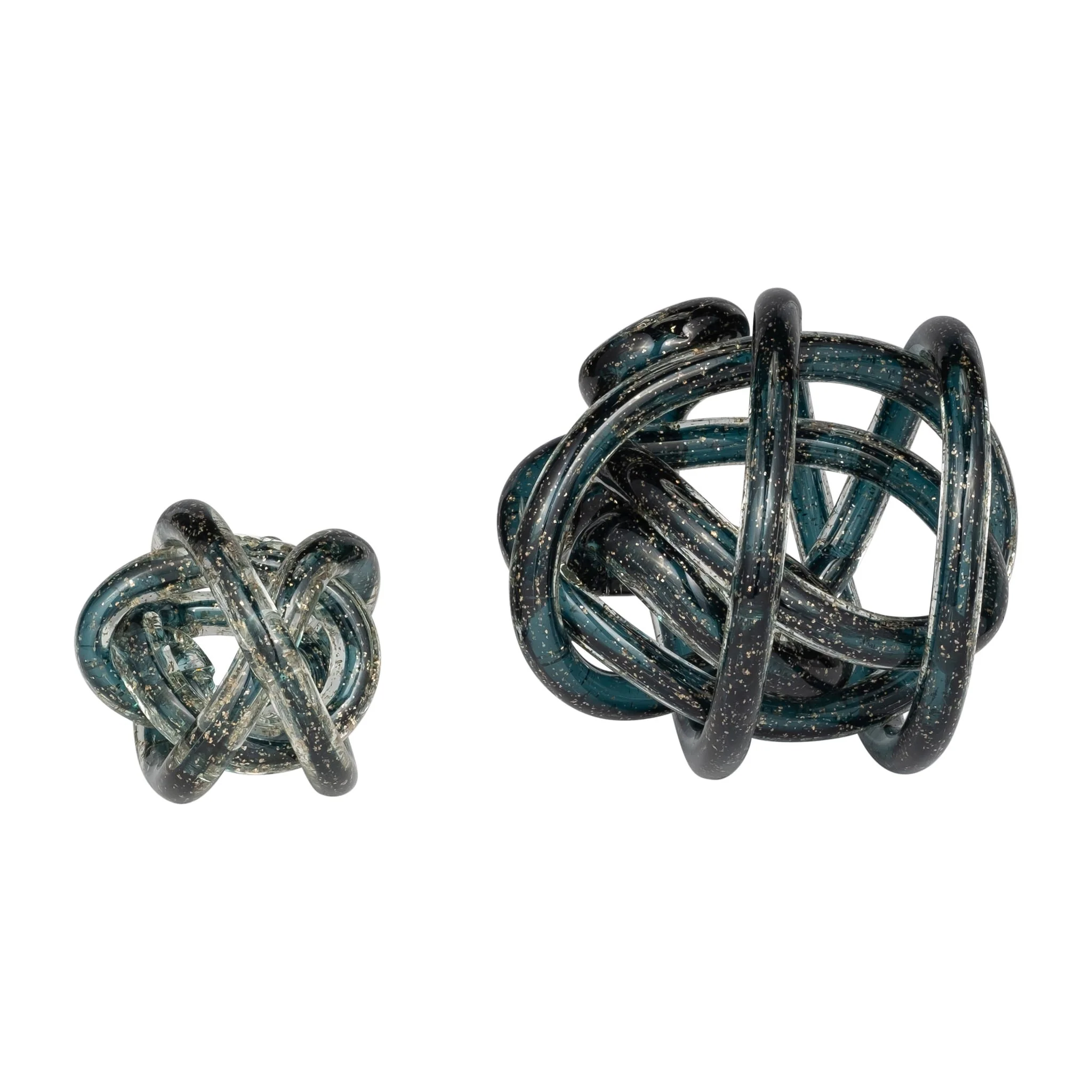 Glass, 4" Knot Blue - Image 6