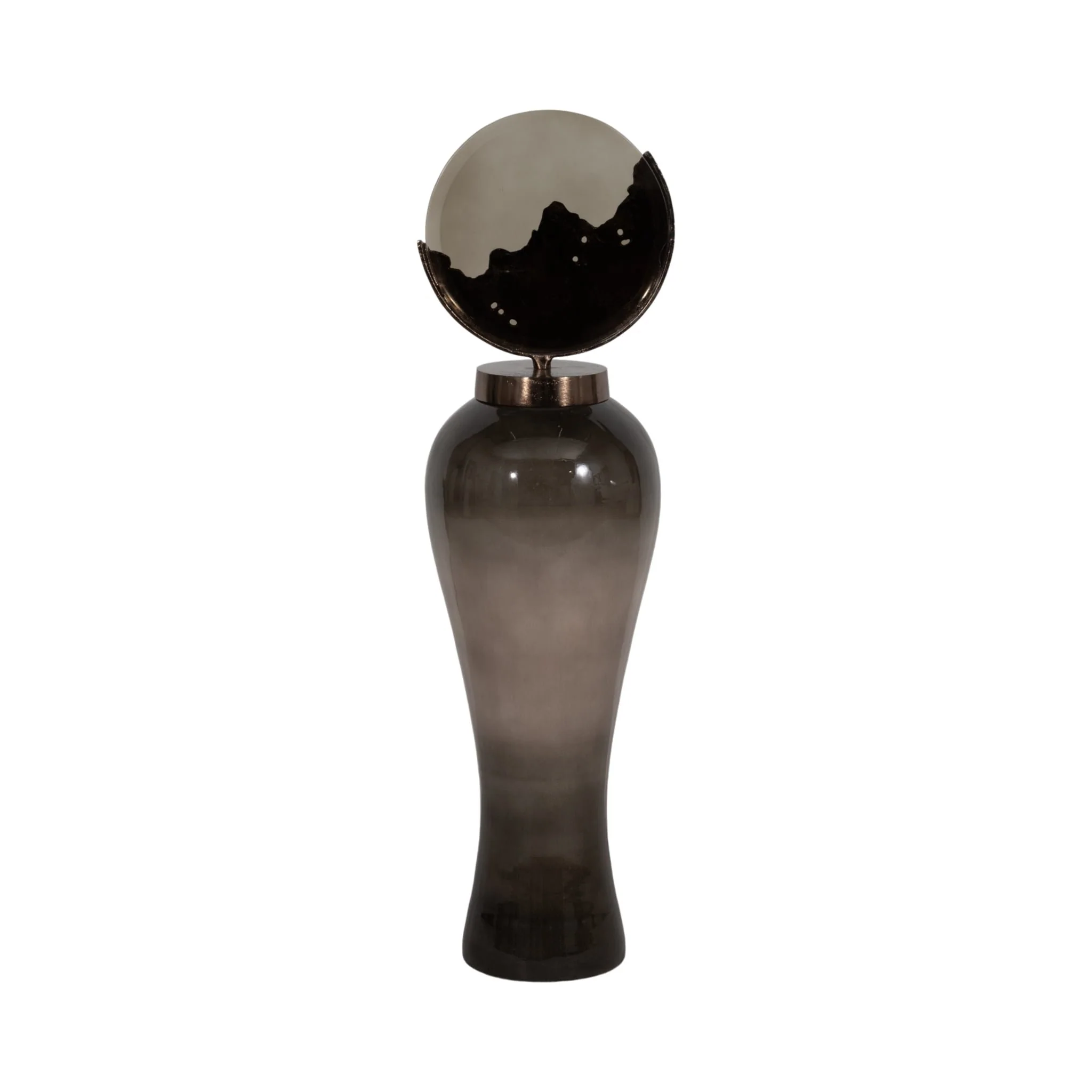 Glass, 44" Mid-century Floor Vase, Multi, Kd - Image 5