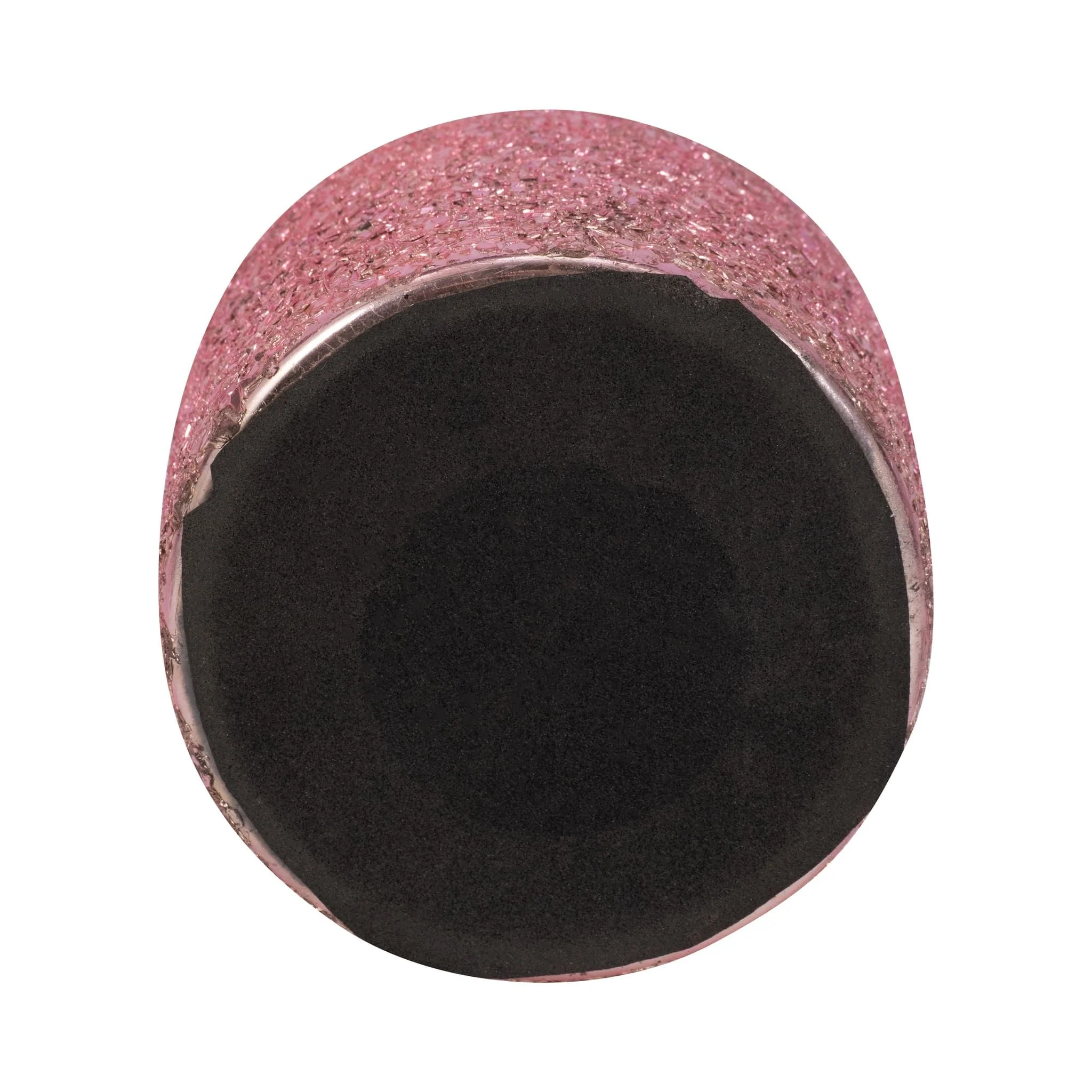 Glass, 5" 26 Oz Crackled Scented Candle, Pink - Image 7