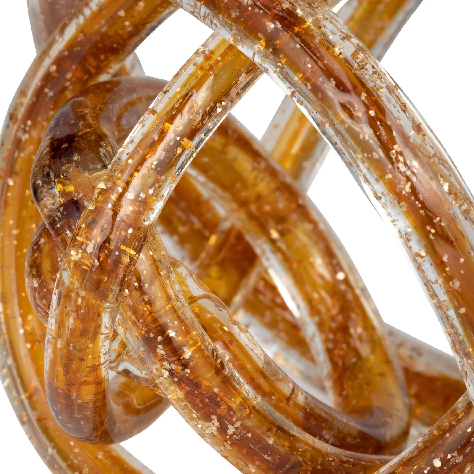 Glass, 6" Knot Amber - Image 5