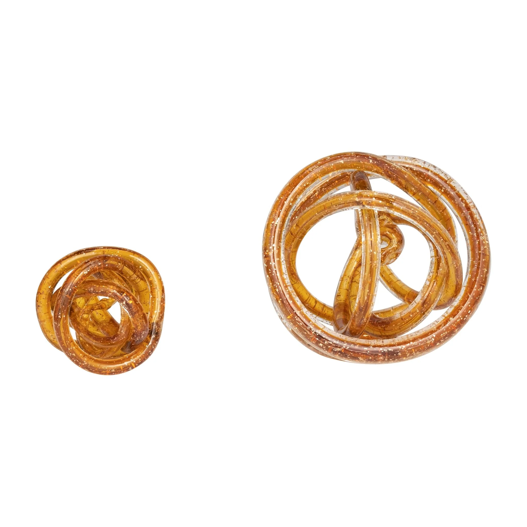 Glass, 6" Knot Amber - Image 6