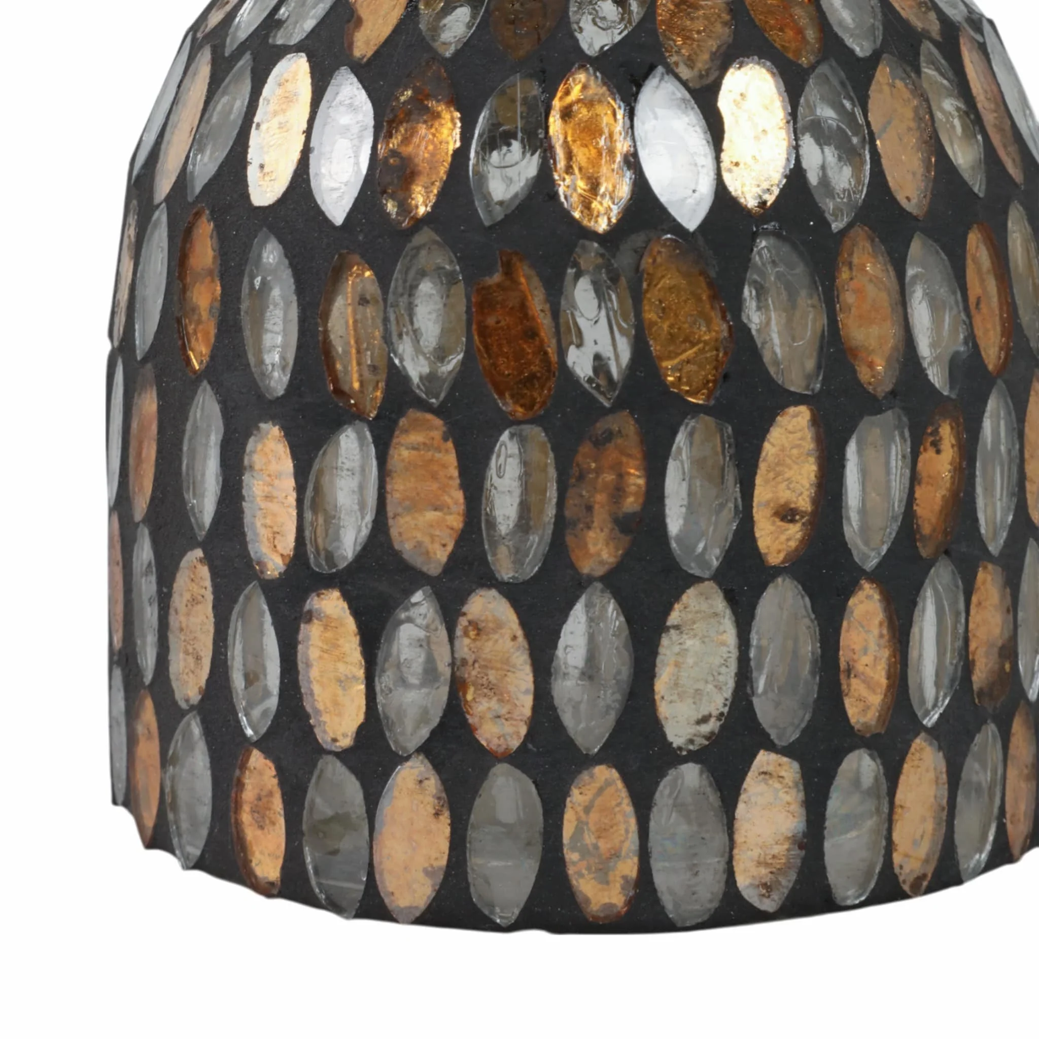 Glass, 6"h Mosaic Vase, Copper - Image 5