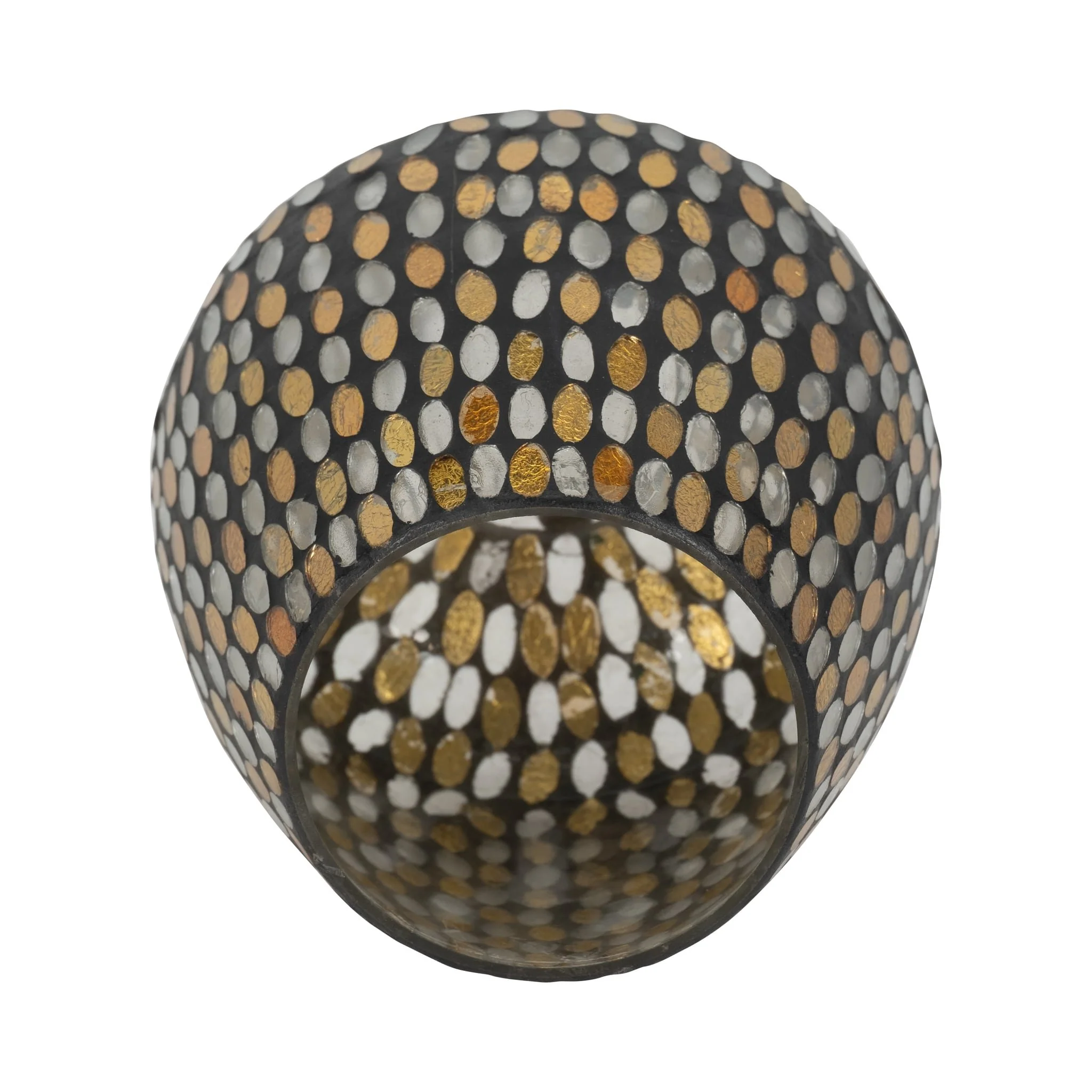 Glass, 7"h Votive Holder, Copper - Image 4