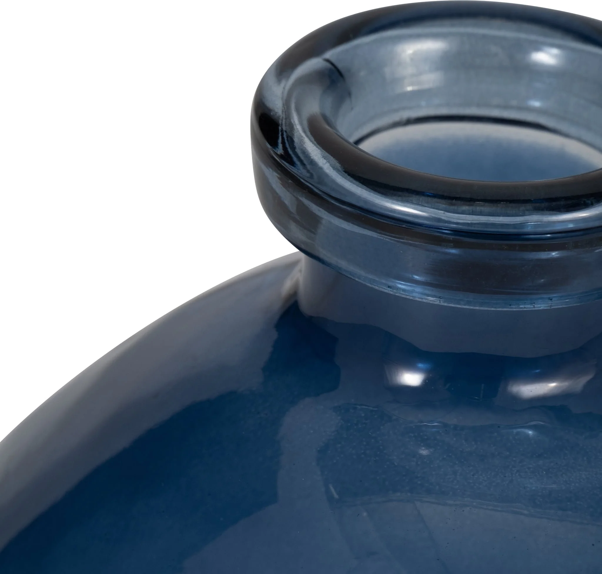 Glass, 8" Balloon Vase, Blue - Image 4