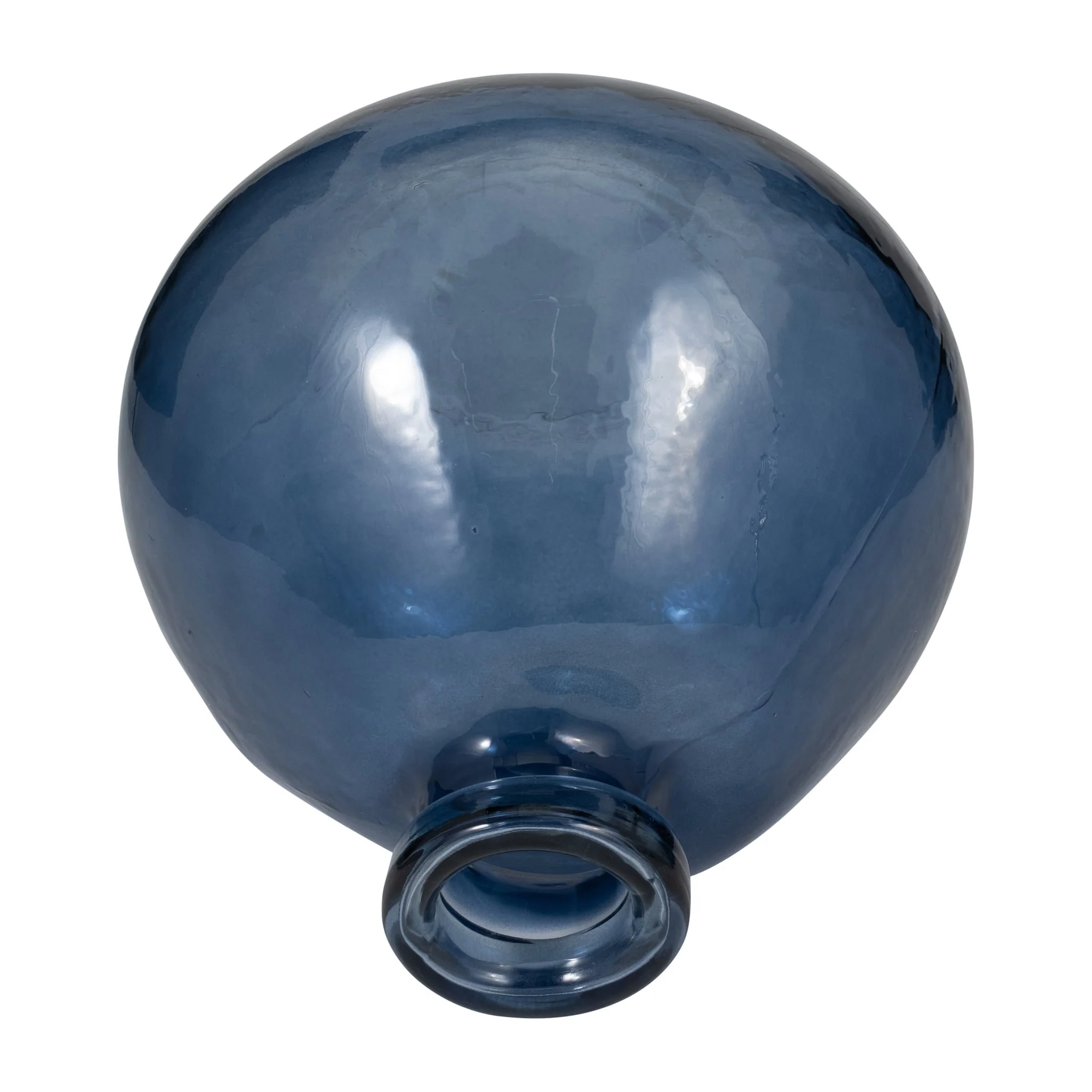 Glass, 8" Balloon Vase, Blue - Image 5