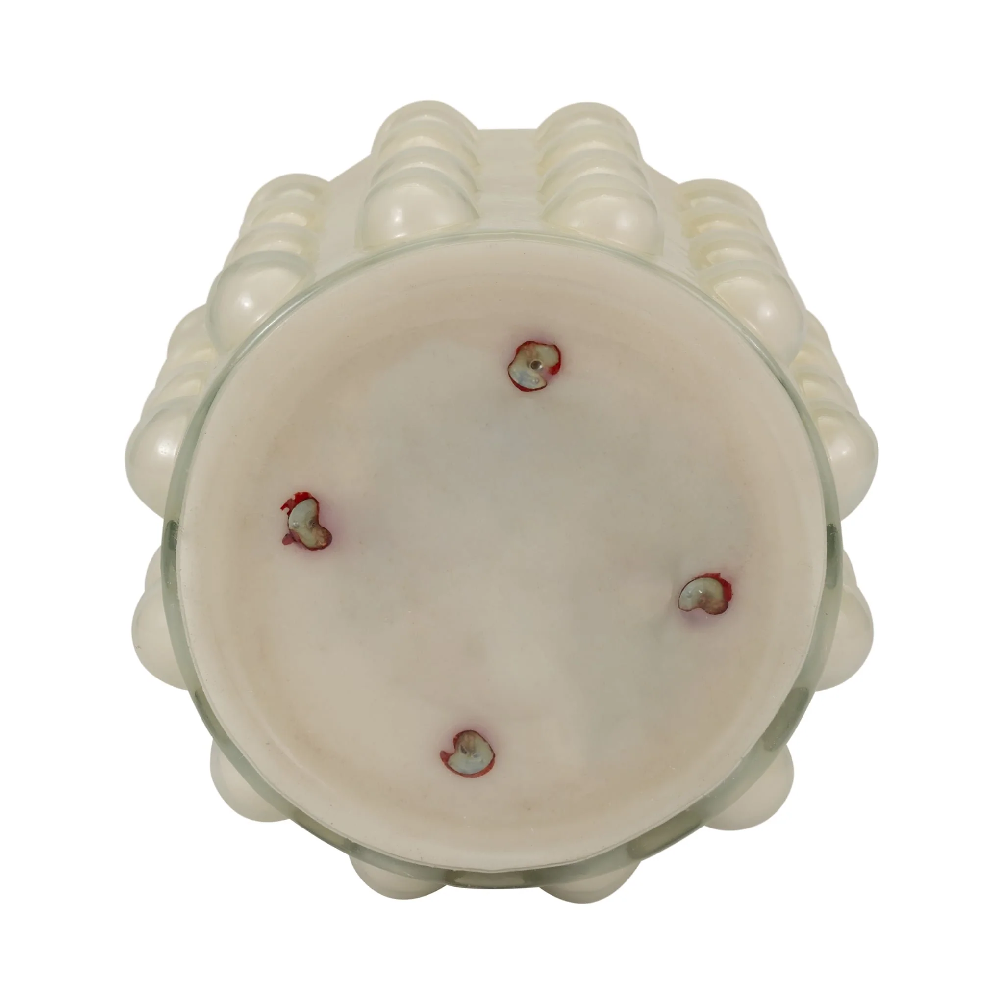 Glass, 9" 102 Oz Bubble Candle, Ivory - Image 6
