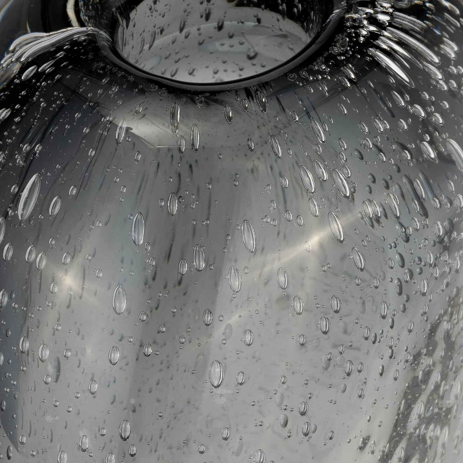 Glass, 9"h Ellipse Vase, Smoke - Image 6