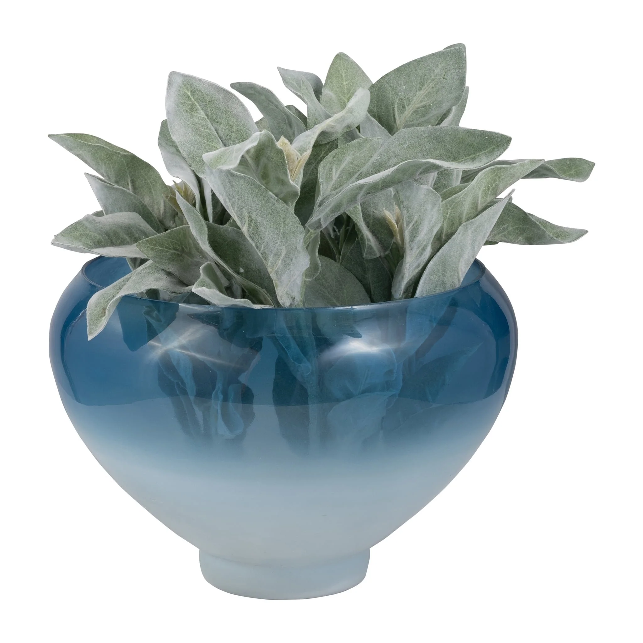 Glass, S/2 10/14" Decorative Bowls, Blue - Image 4