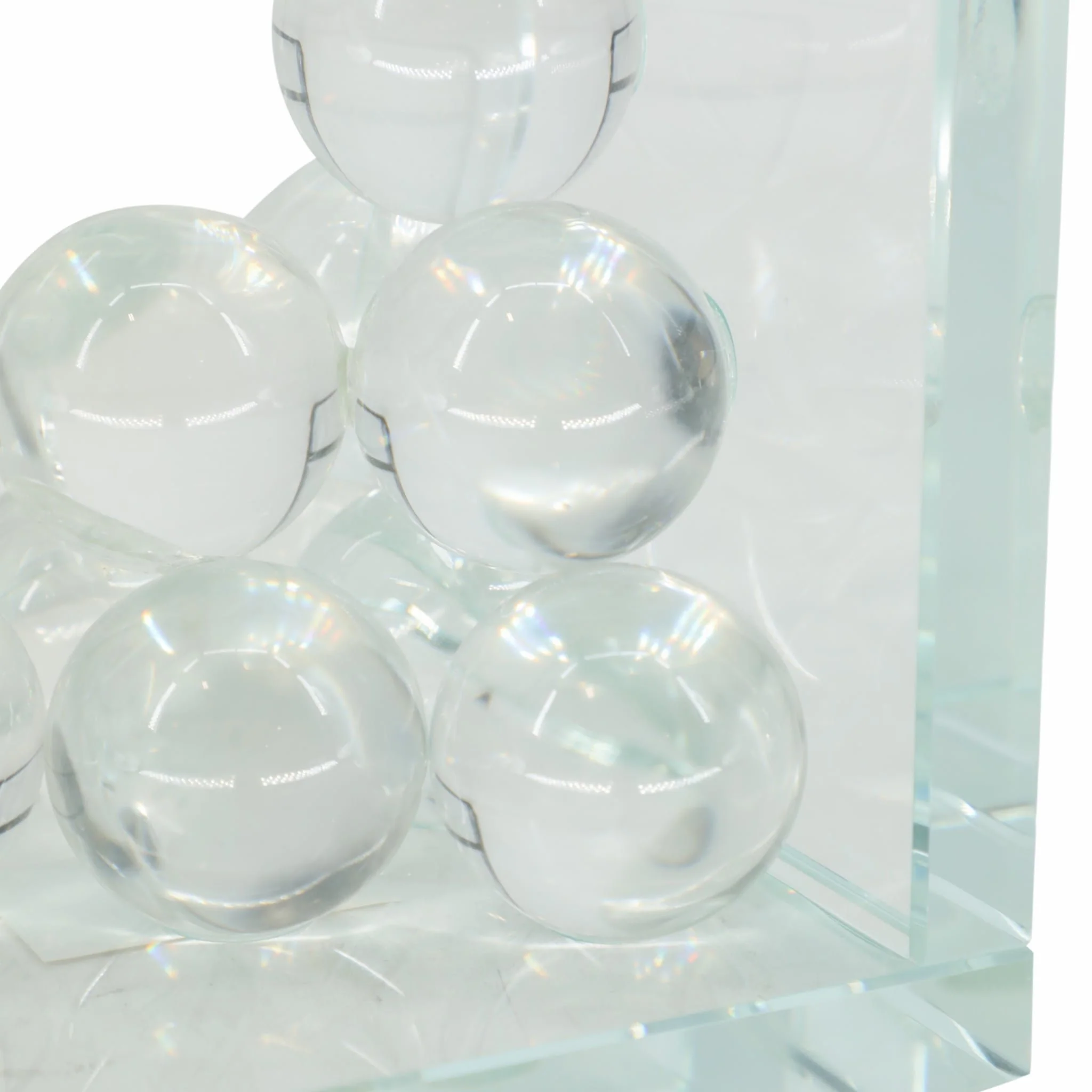 Glass, S/2 6" Orb Bookends, Clear - Image 5