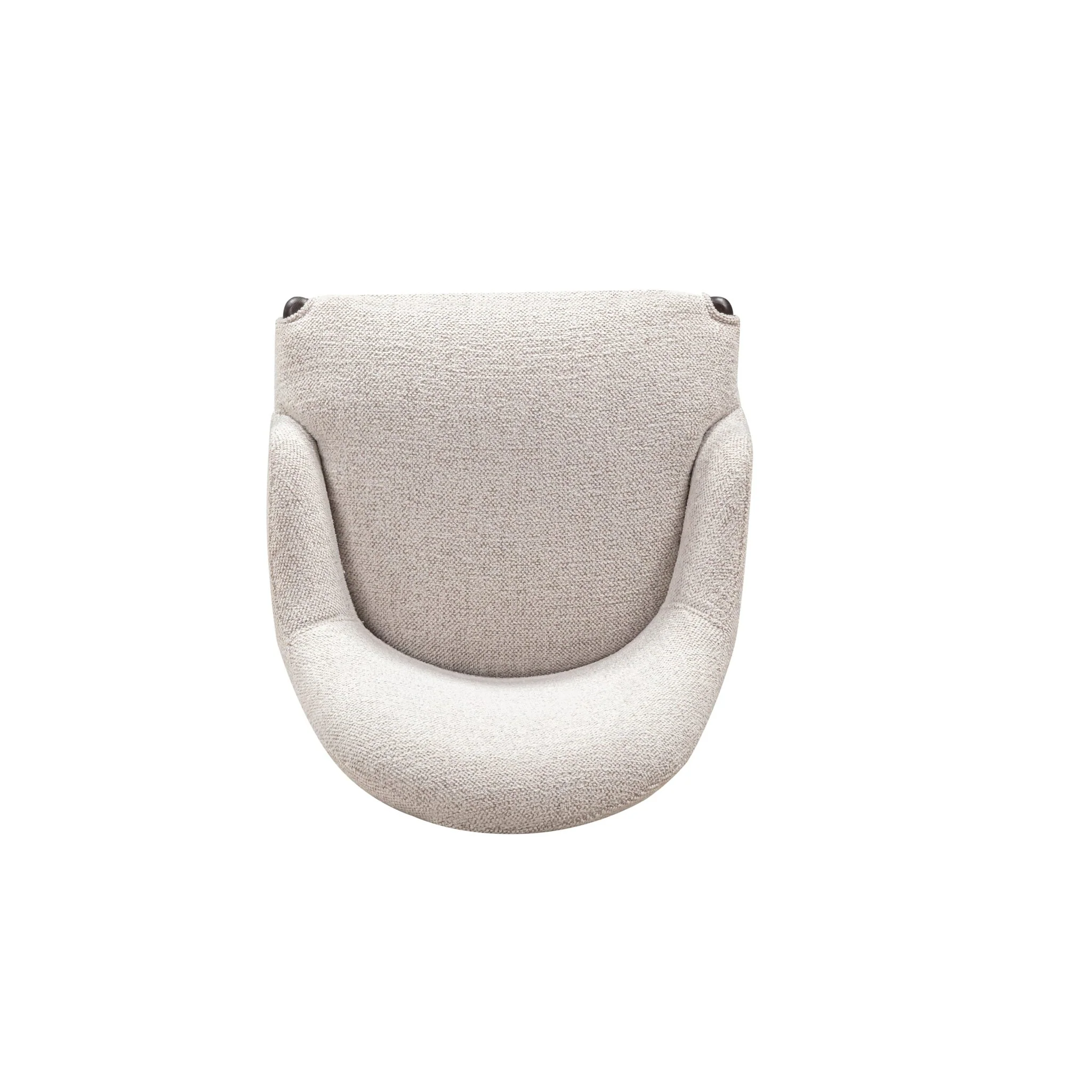 Glendale Stone White Chenille Dining Chair - Image 4