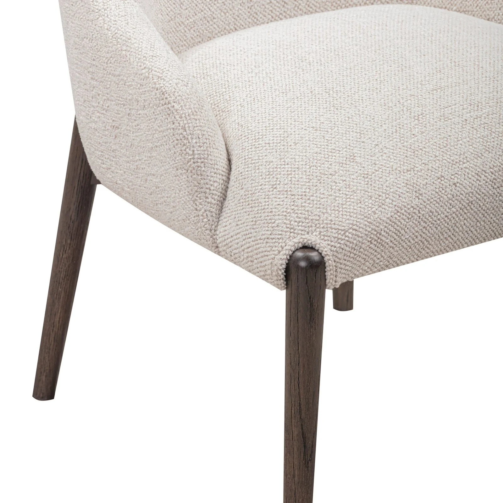 Glendale Stone White Chenille Dining Chair - Image 5