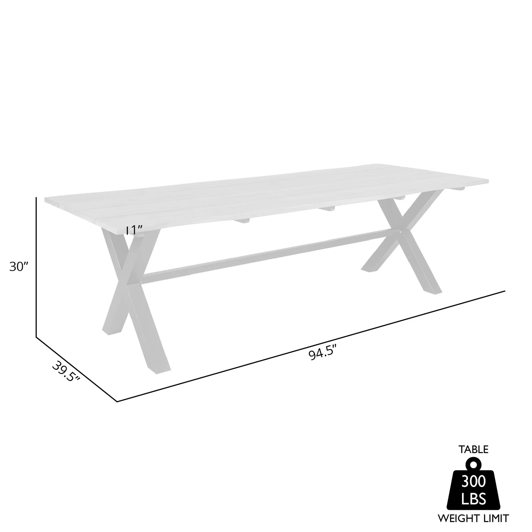 Glendora Outdoor Patio Live Edge Dining Table in Eucalyptus Wood with Black Metal Base - Image 8