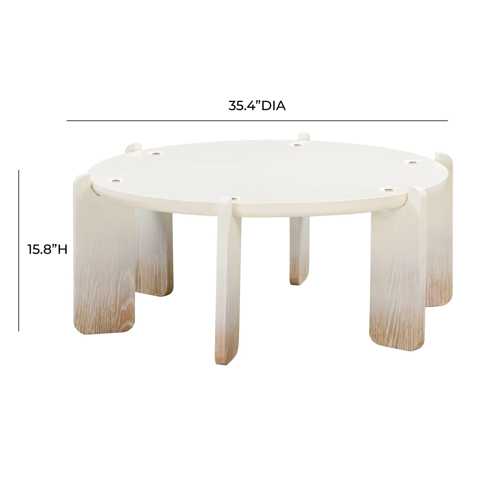 Gloria Cream Oak Coffee Table - Image 7