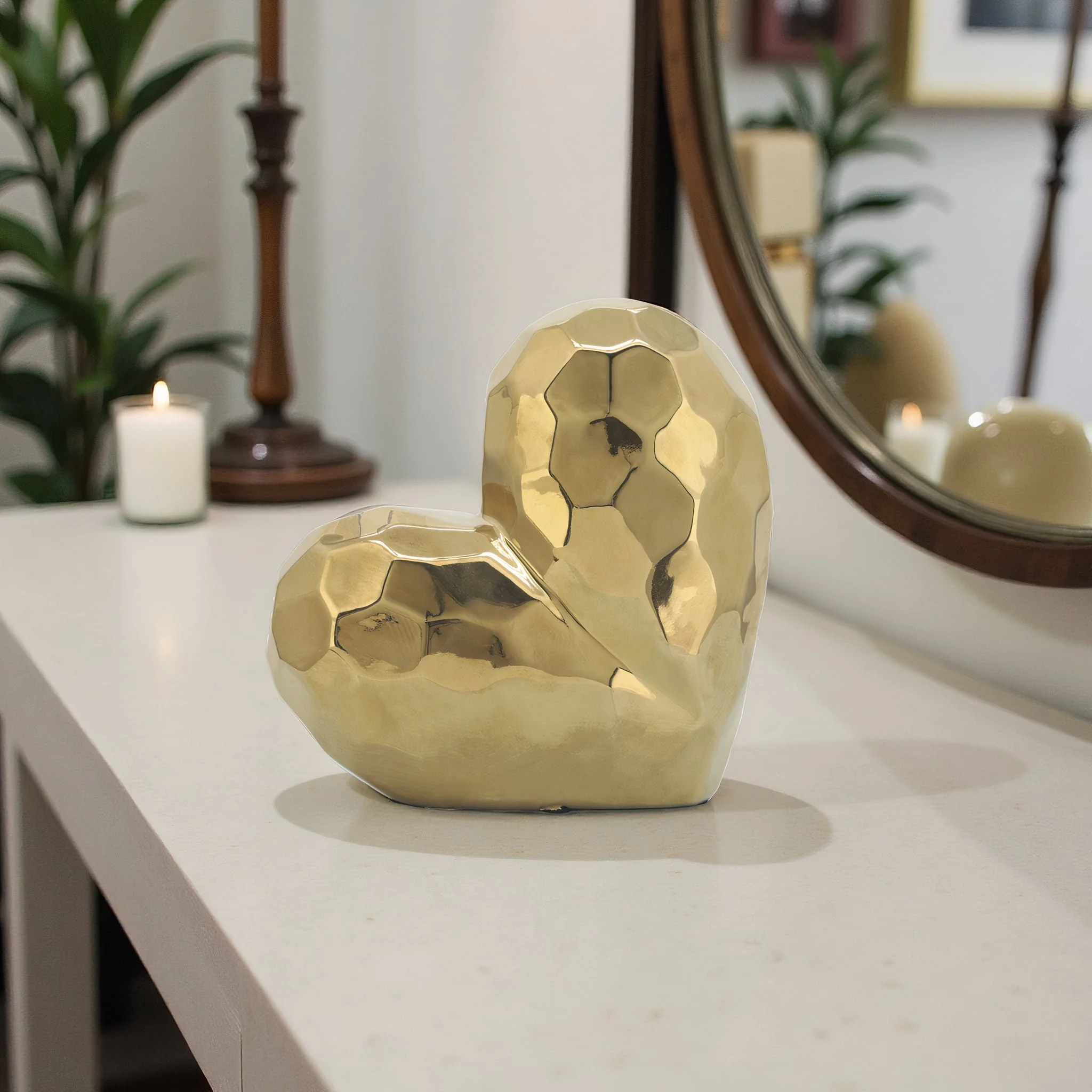 Gold Ceramic Heart 8 - Image 5