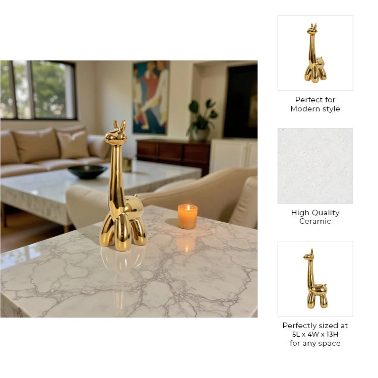 Gold Giraffe Balloon Animal - Image 9