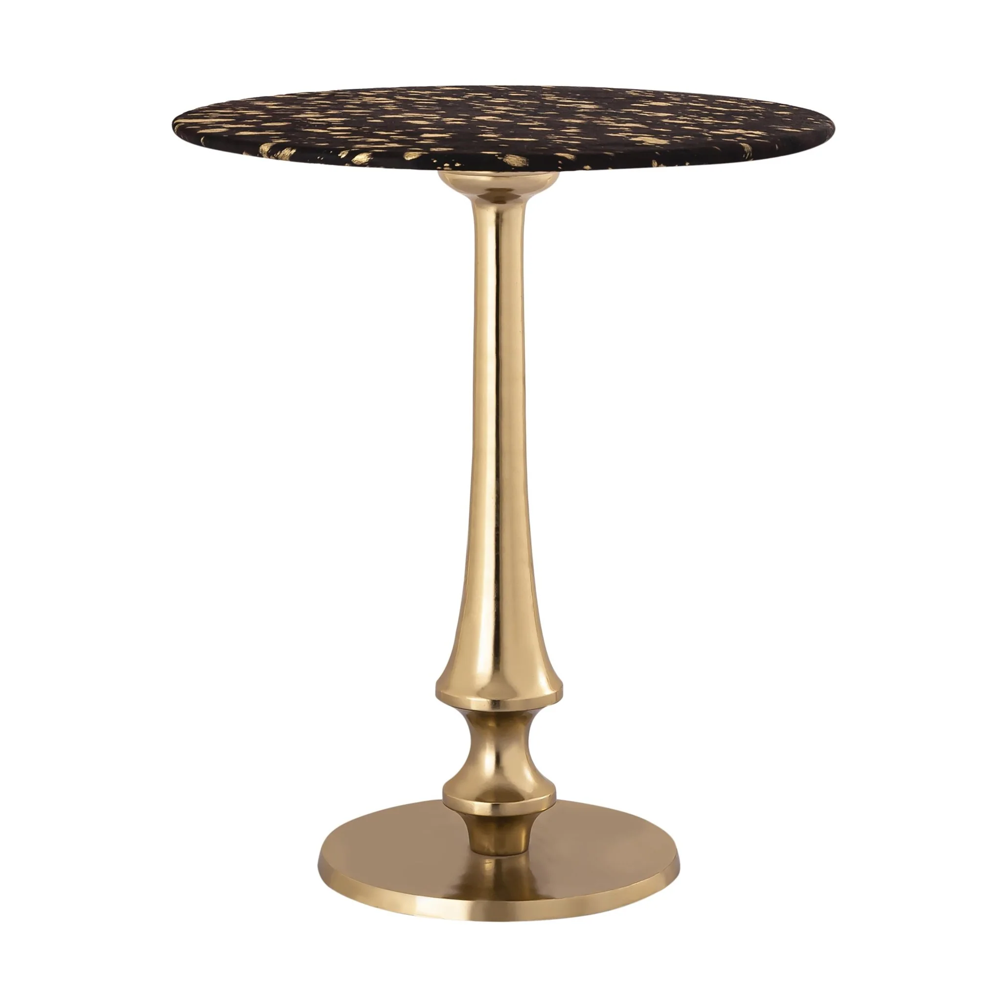 Gold Goathide Side Table - Image 3