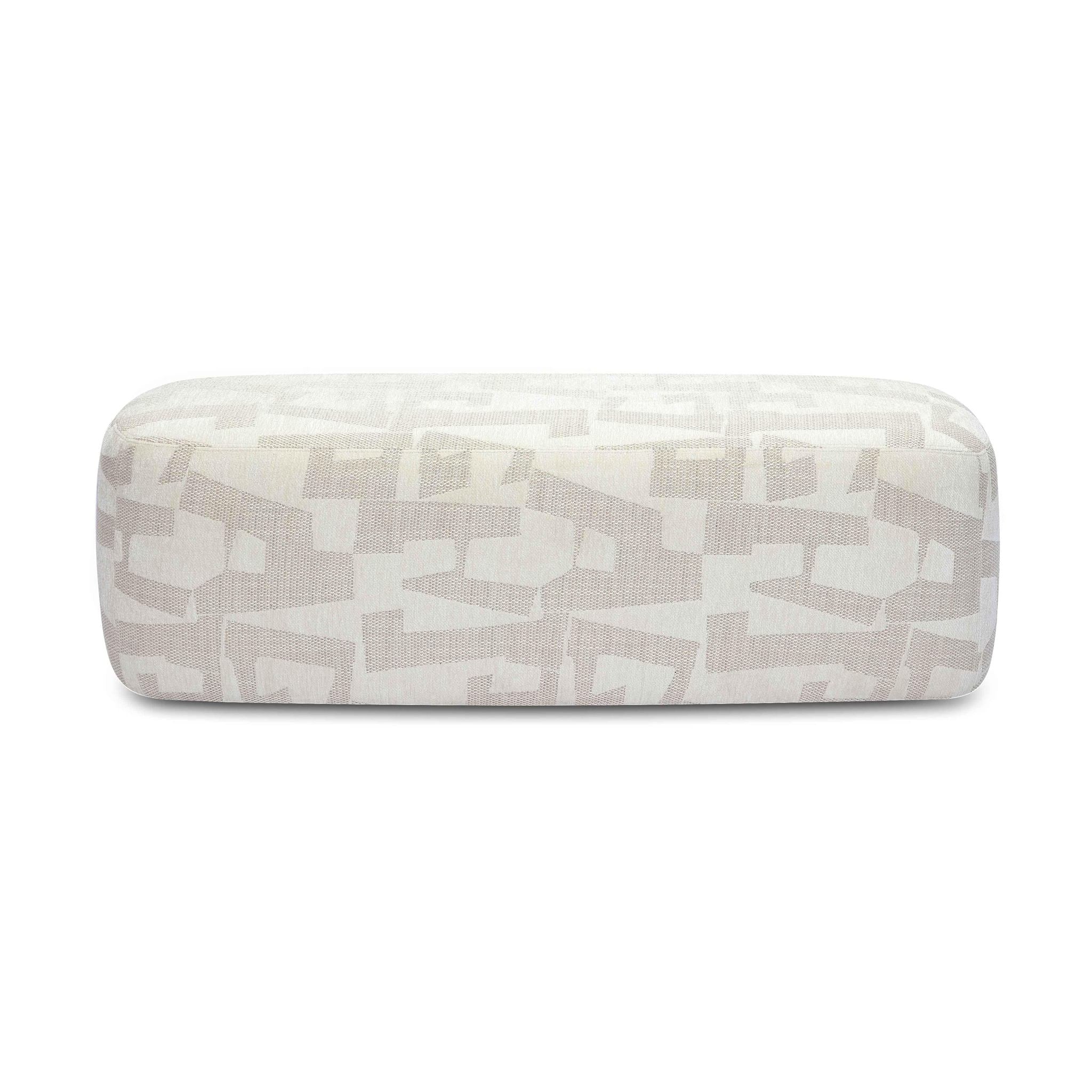 Graceland Cream Jacquard Bench - Image 3