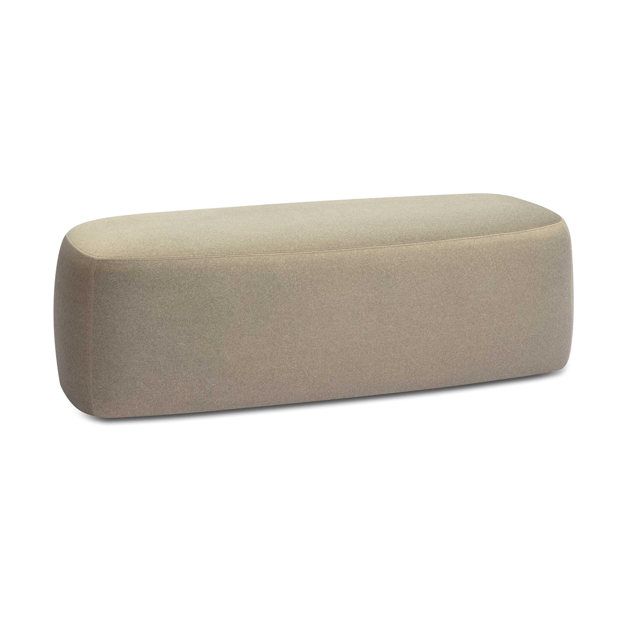 Graceland Taupe Faux Mohair Bench - Image 4