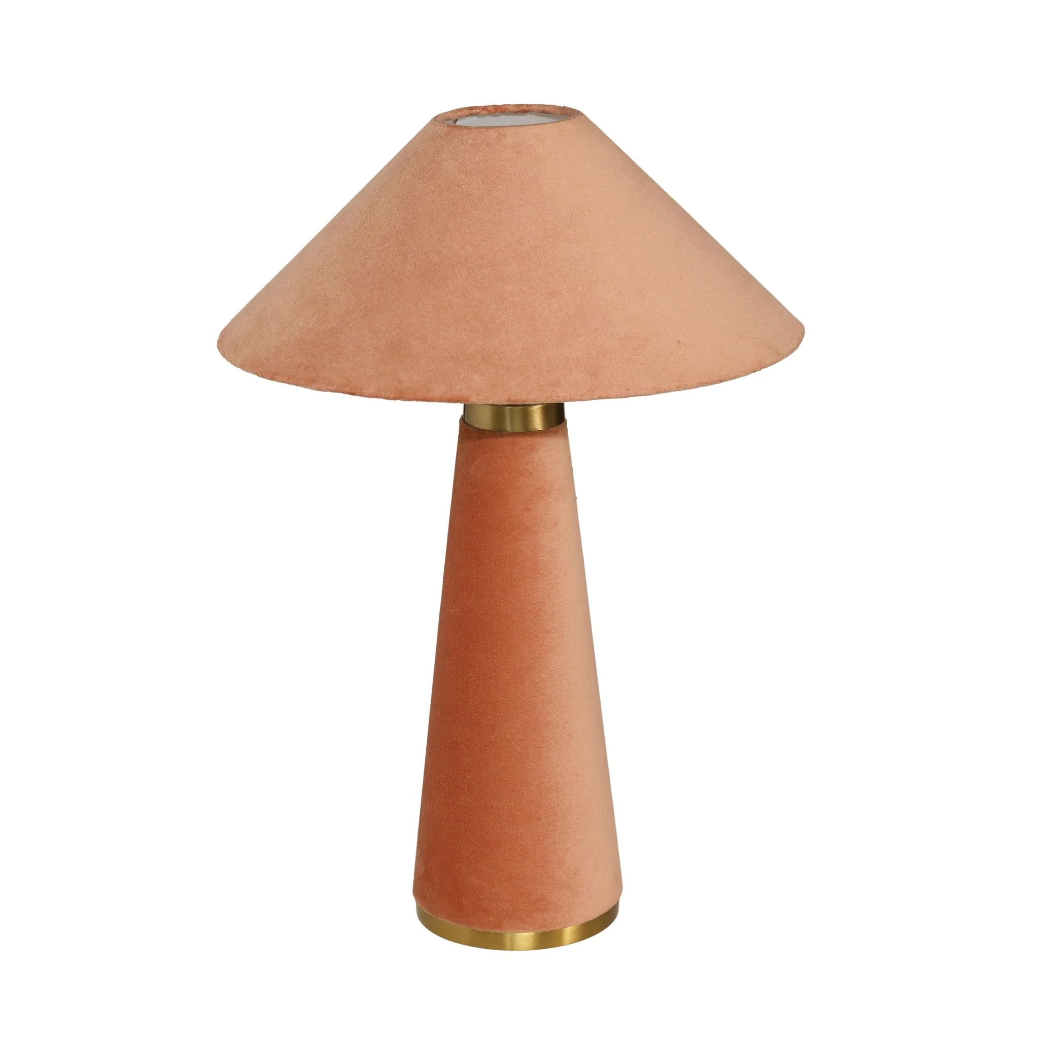 Graham Terracotta Velvet Table Lamp - Image 3