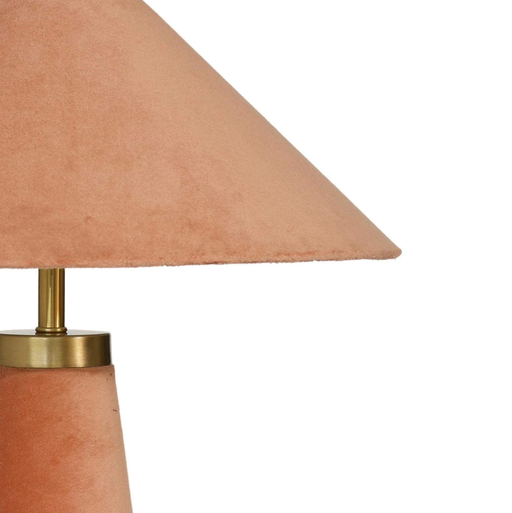 Graham Terracotta Velvet Table Lamp - Image 5
