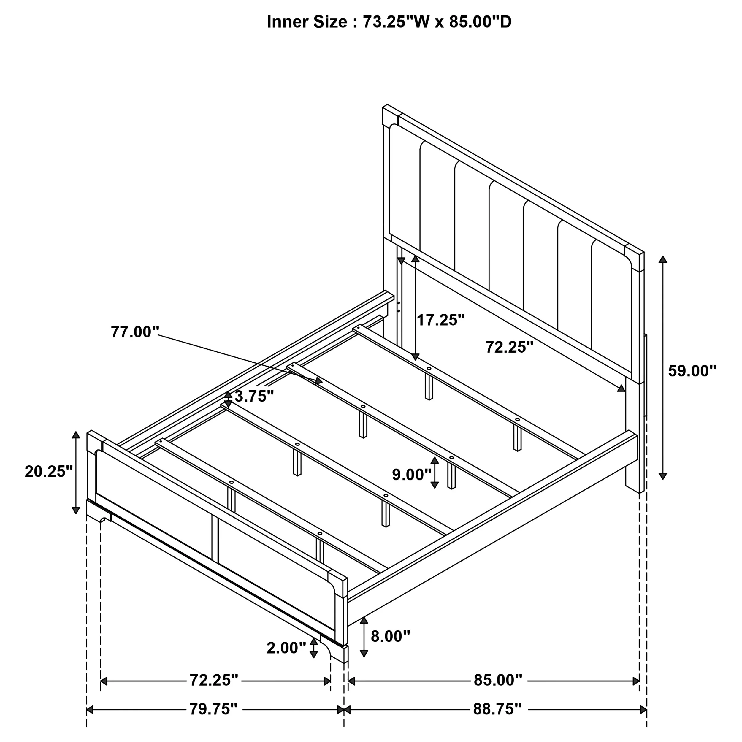 Gran Park Panel Bed - Image 32
