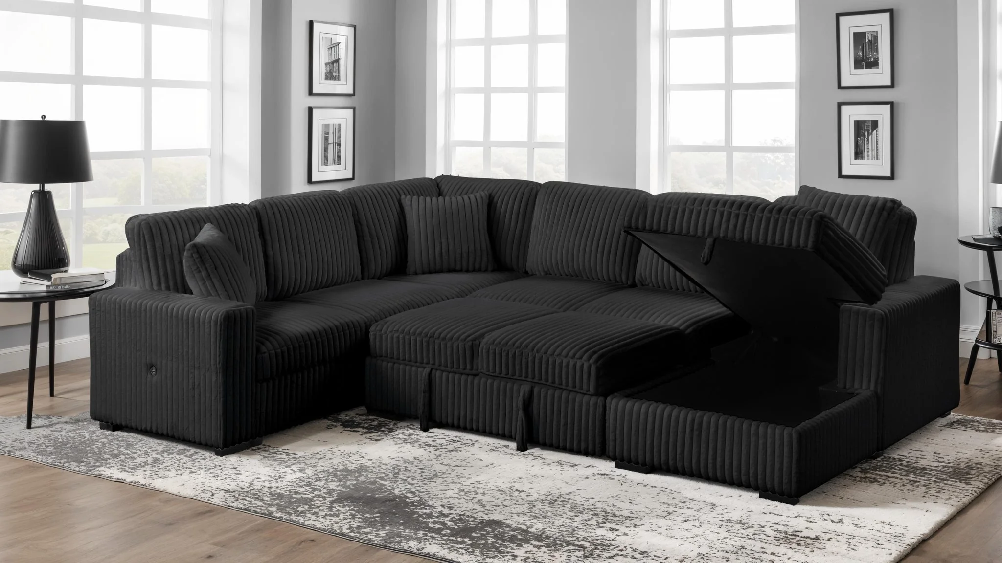 Grande Sectional Black - Image 2
