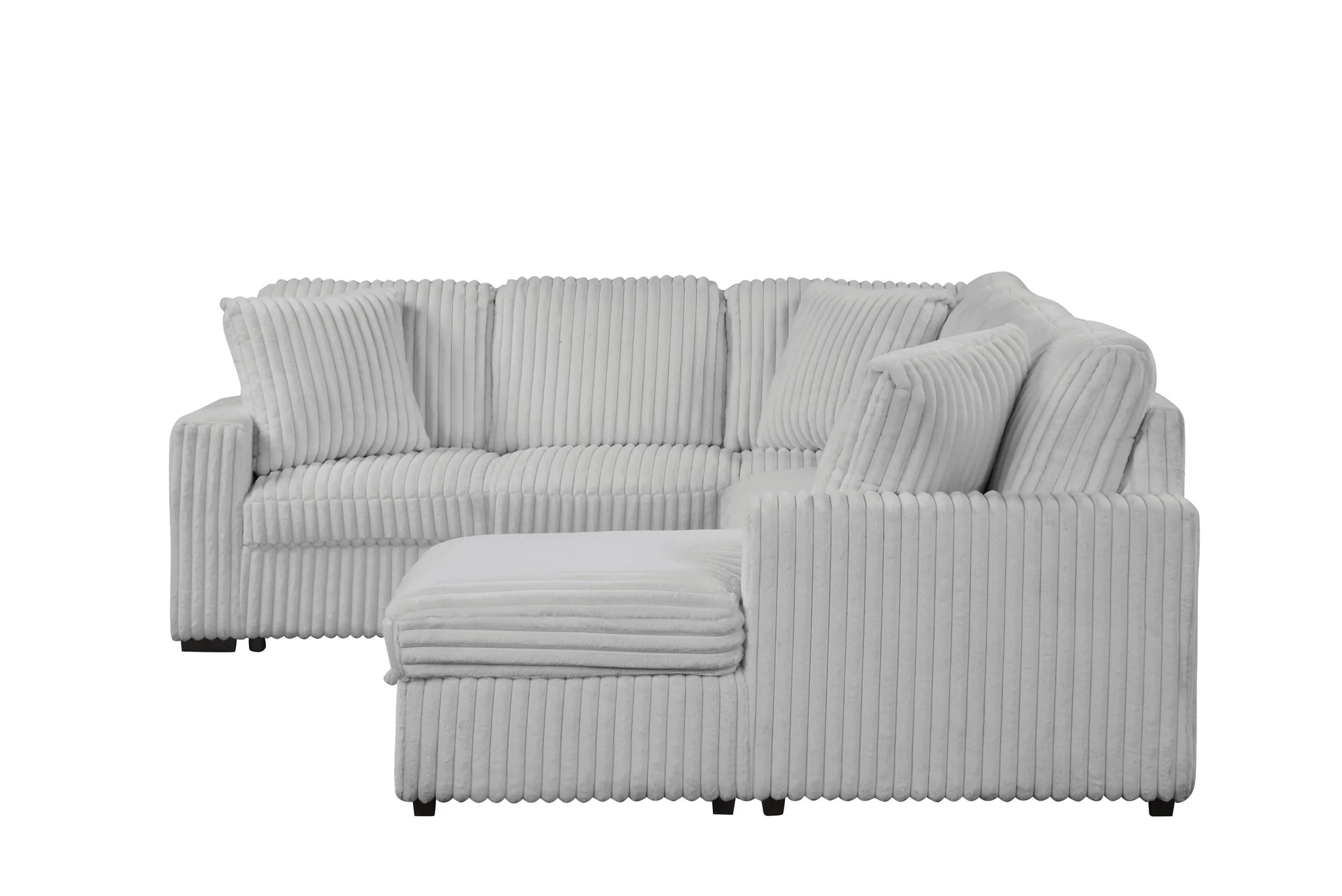 Grande Sectional Gray - Image 4