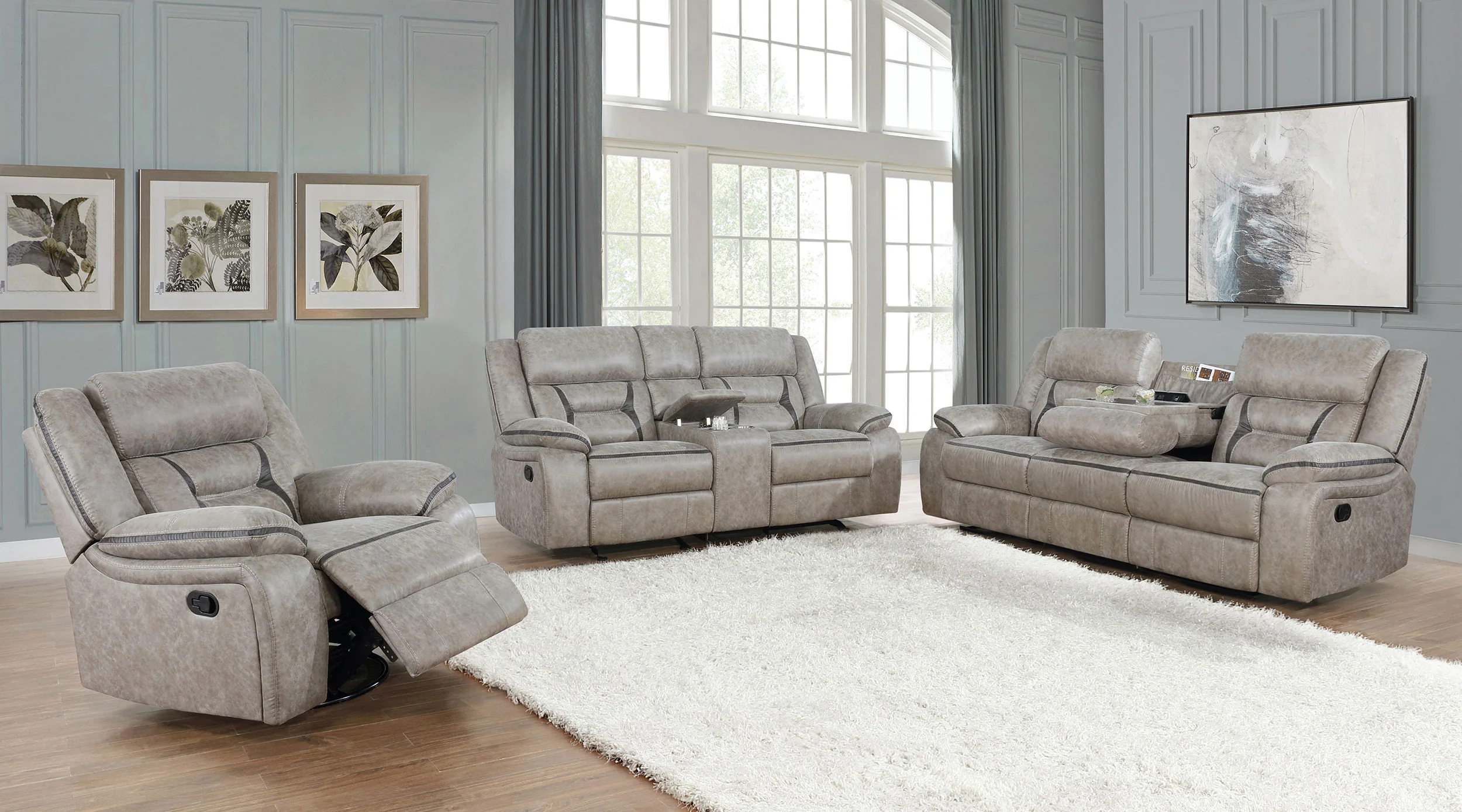 Greer Reclining Sofa Set - Image 16