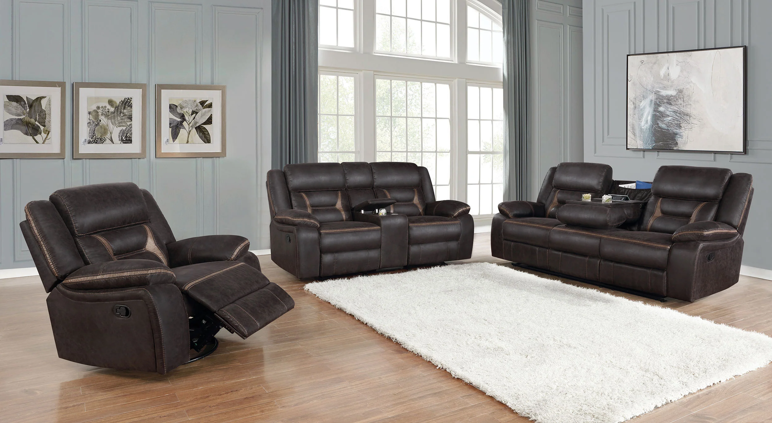 Greer Reclining Sofa Set - Image 46