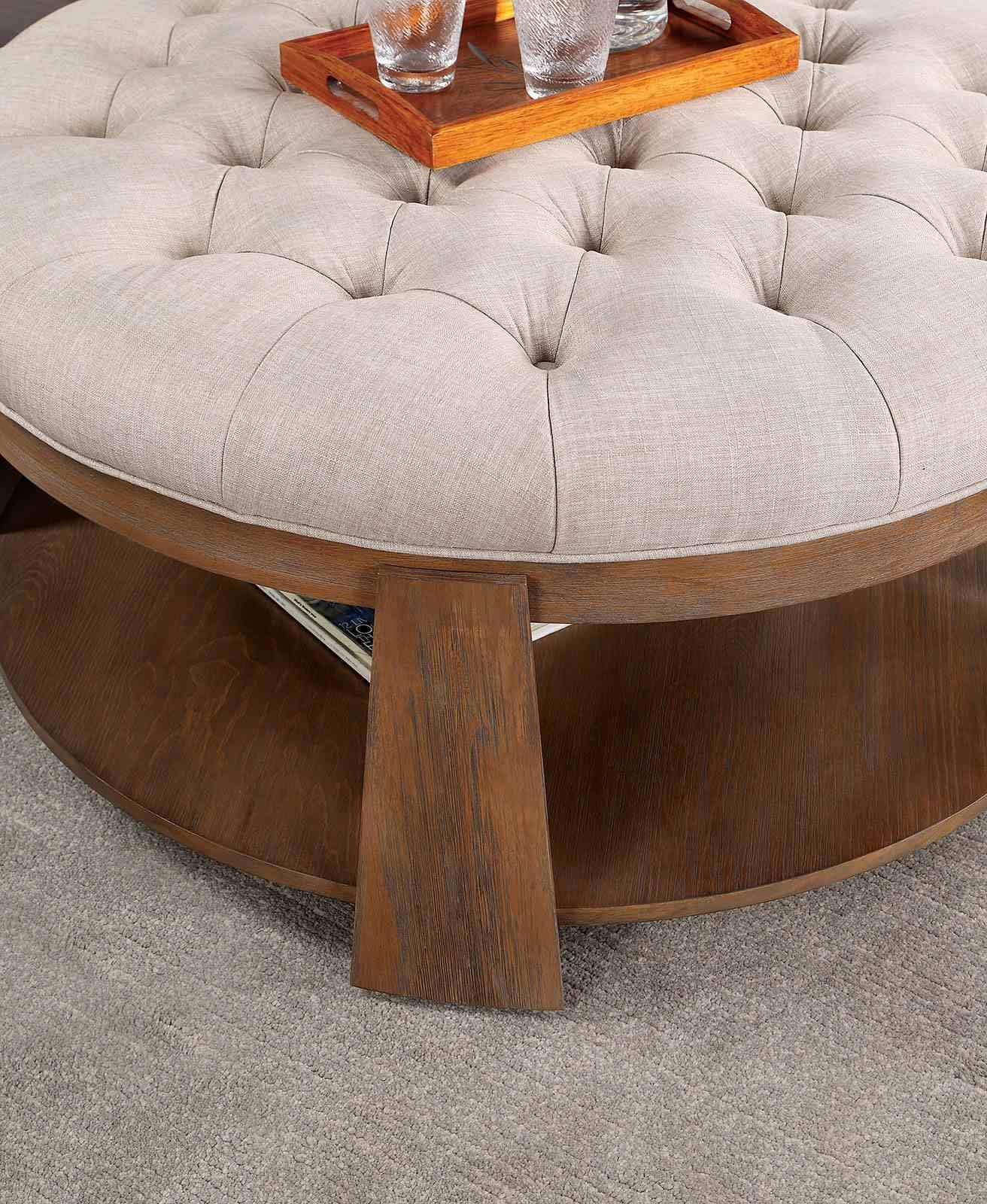 Guis Round Coffee Table, Beige - Image 2