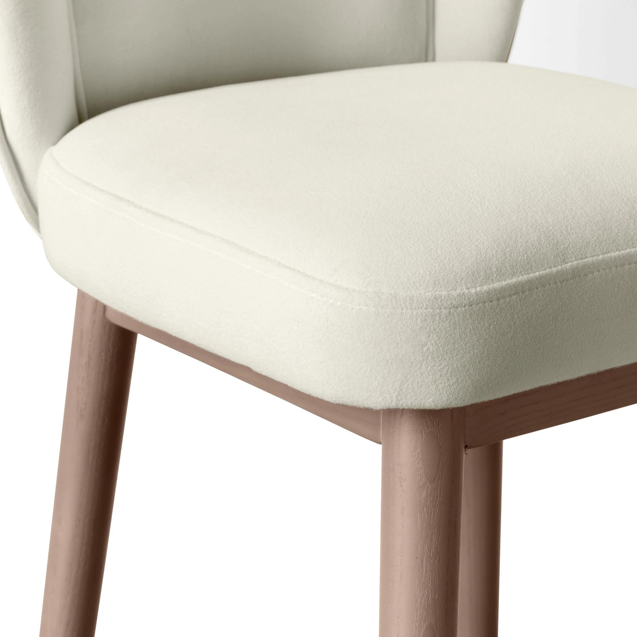 Hailey Cream Velvet Barstool - Image 5