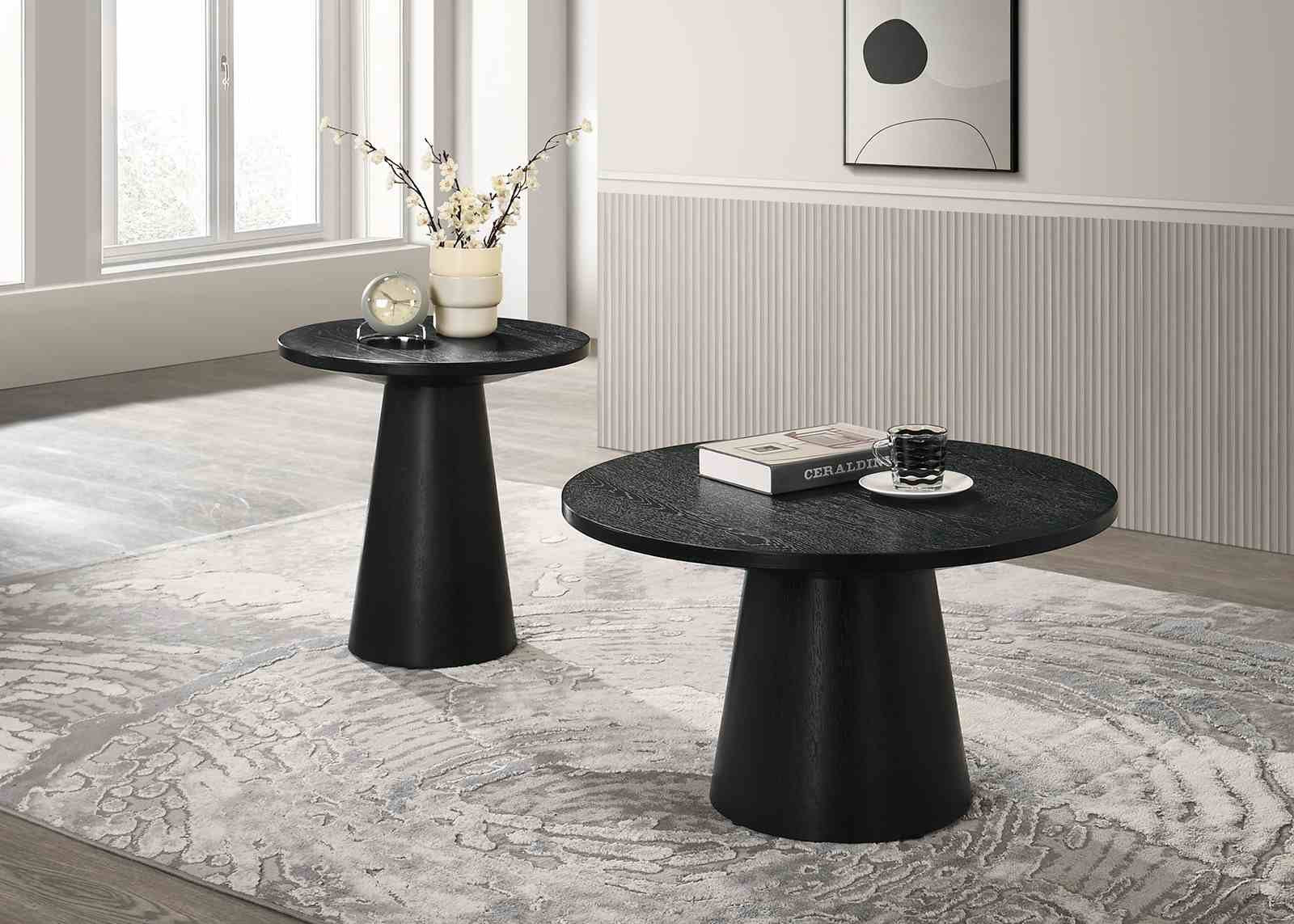 Halewood End Table, Black - Image 2