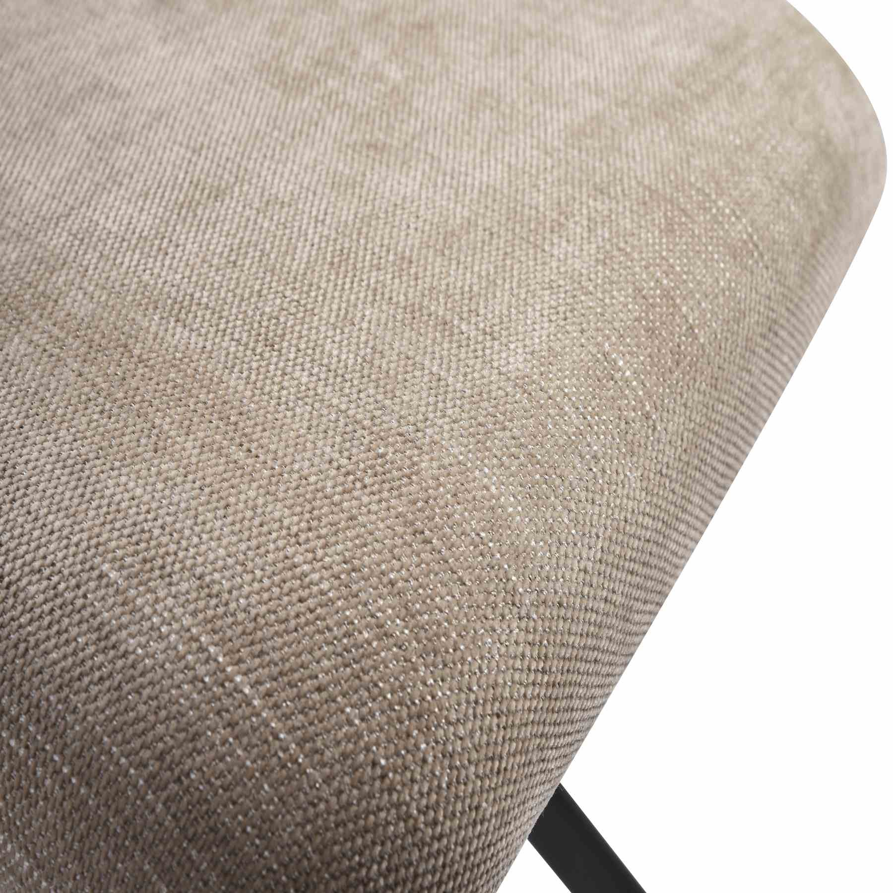Hallie Contemporary Swivel Curved Back Almond Upholstered Dining Chair - Set of 2 - Image 10