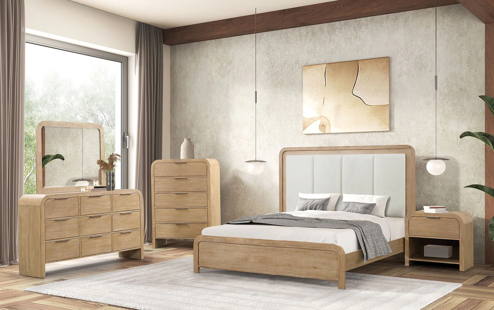 Handforth 5 Pc. Queen Bedroom Set w/ 2NS - Image 2